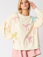 Polly bow sweatshirt