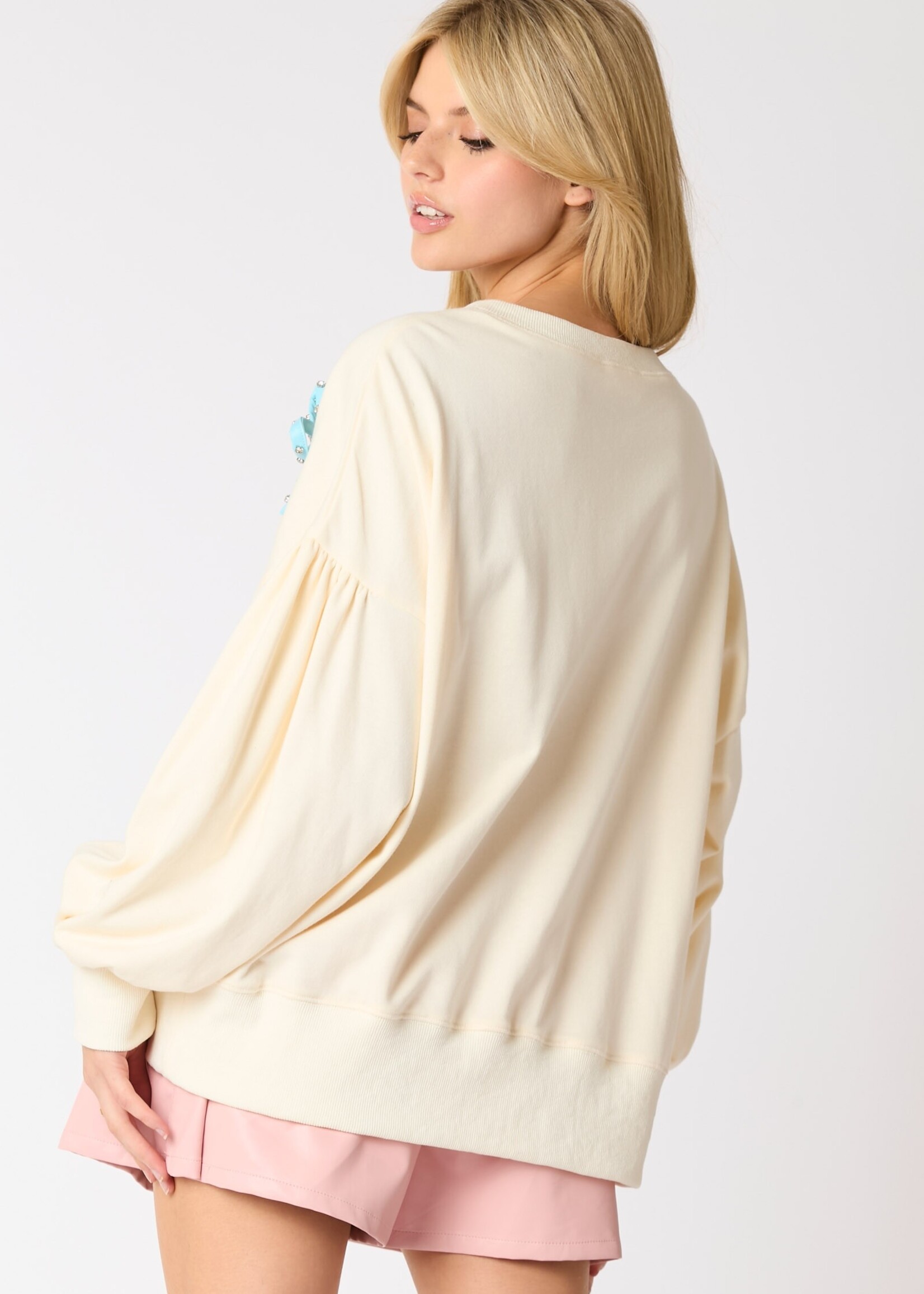 Polly bow sweatshirt