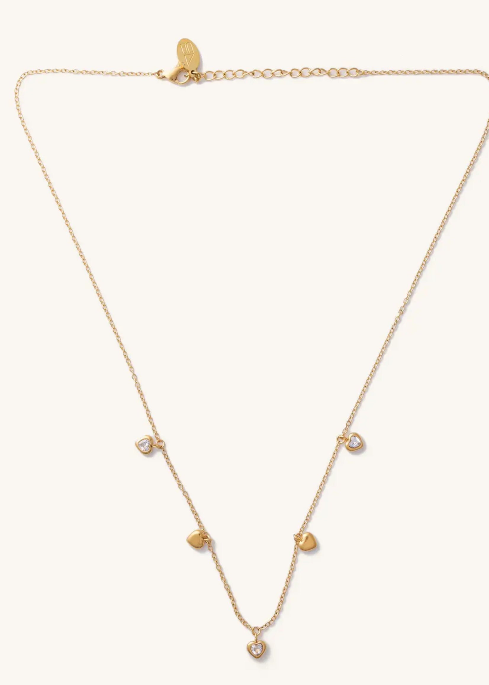 Amore Gold Heart Necklace