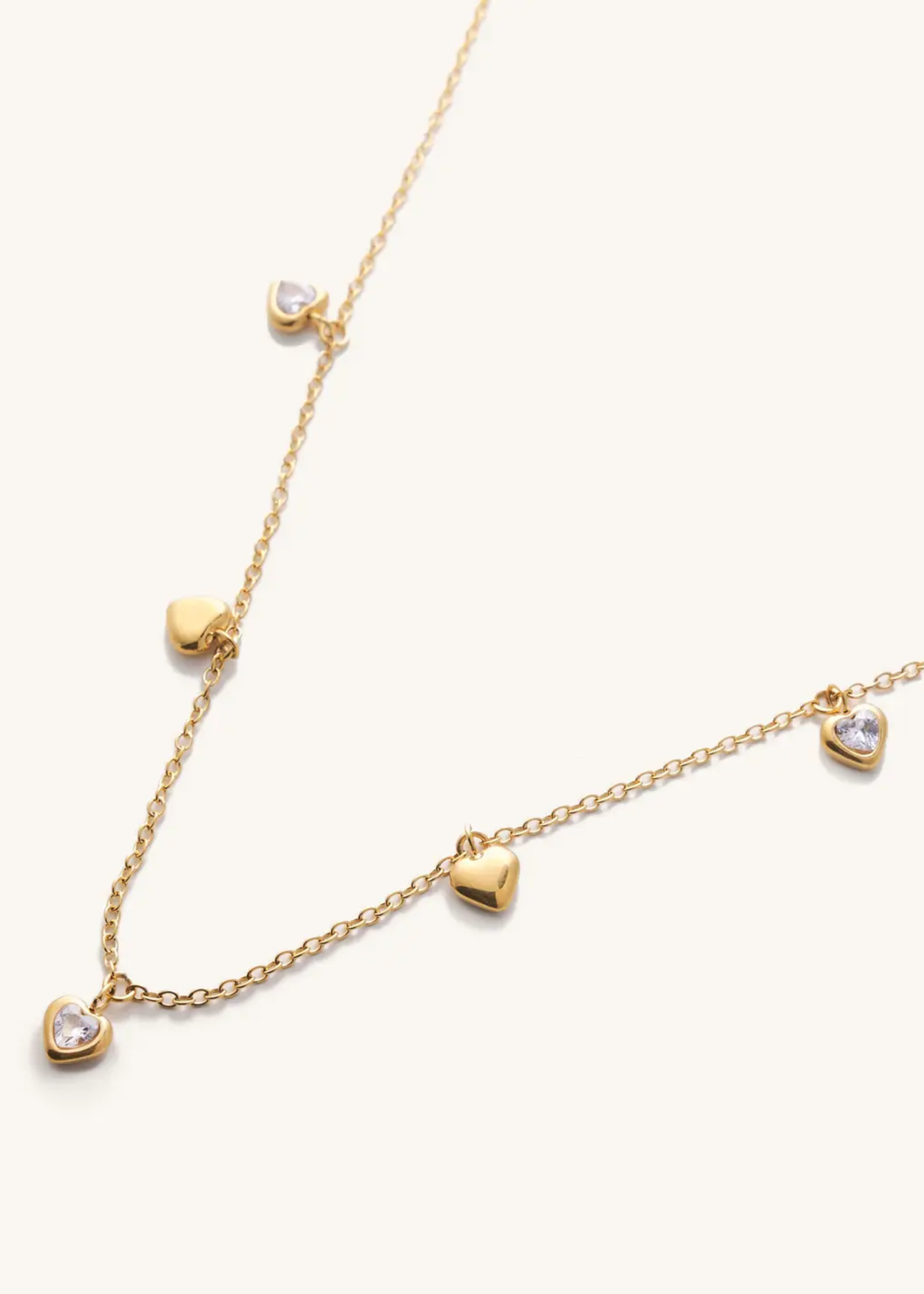 Amore Gold Heart Necklace