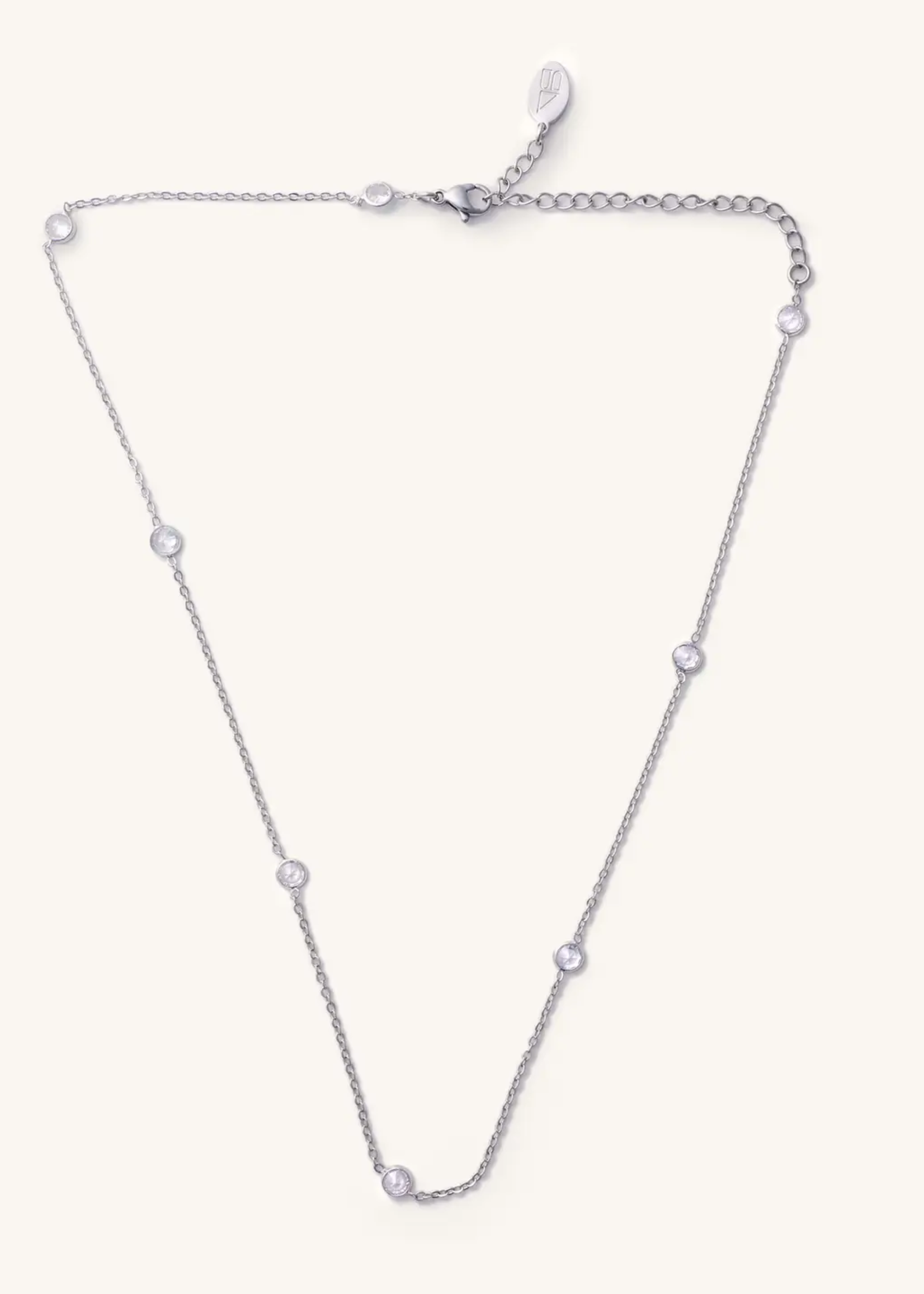 Kai Silver Choker-Waterproof