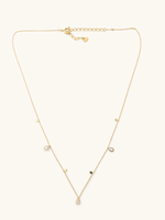 Kate Crystal Teardrop Necklace