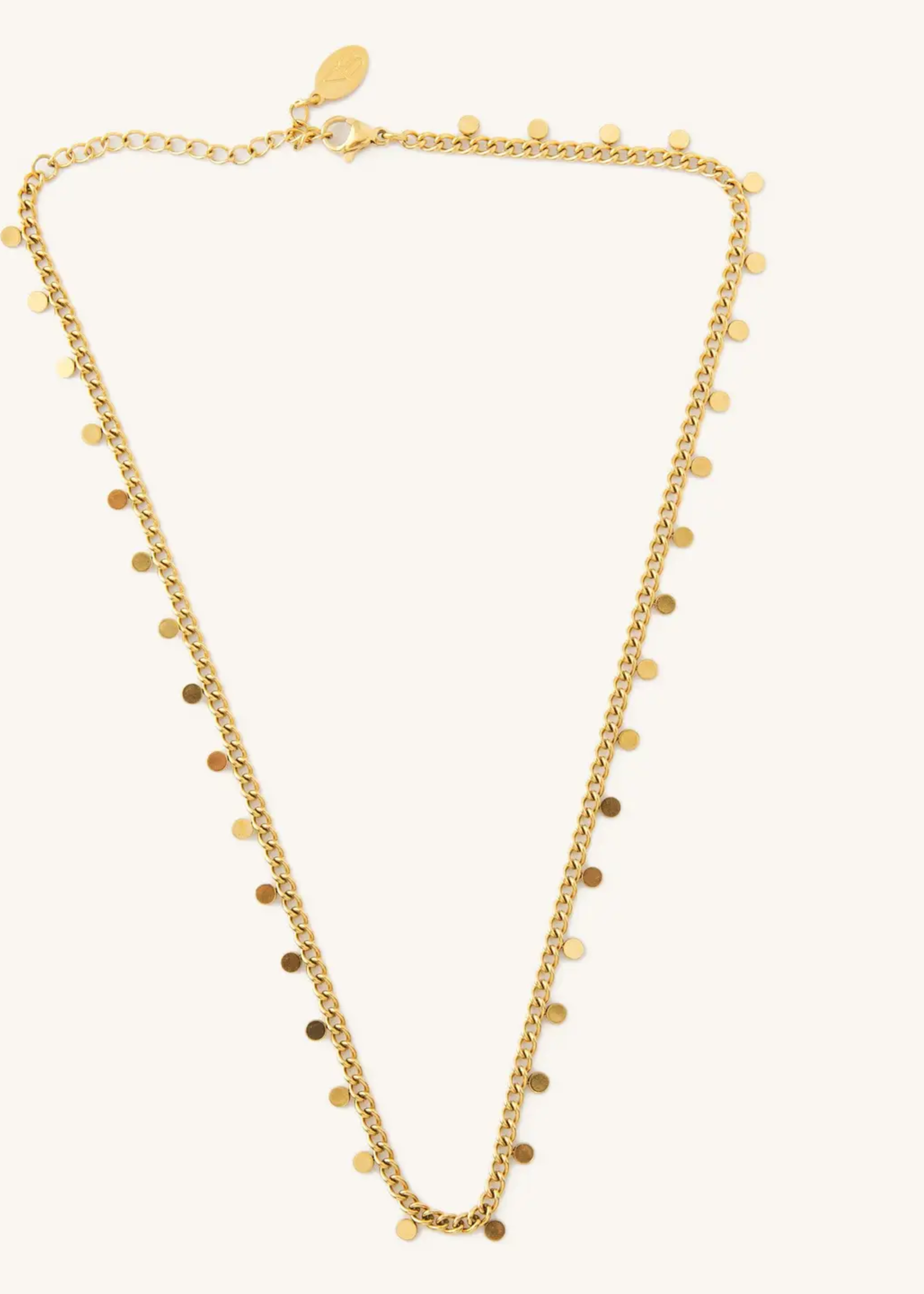 Mini Gold Disk Choker