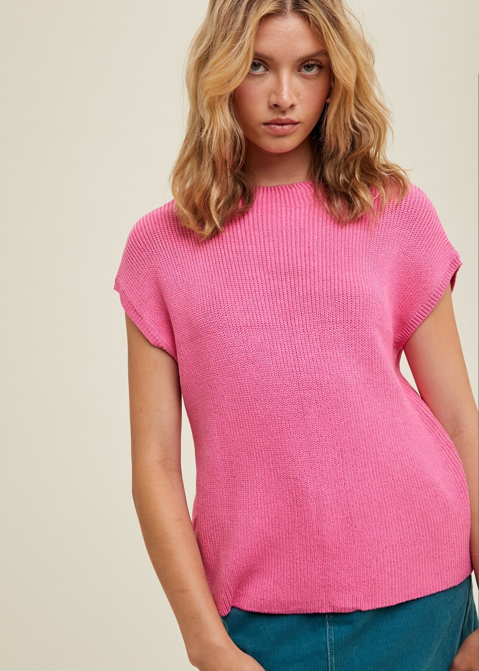 Whitney mock neck top