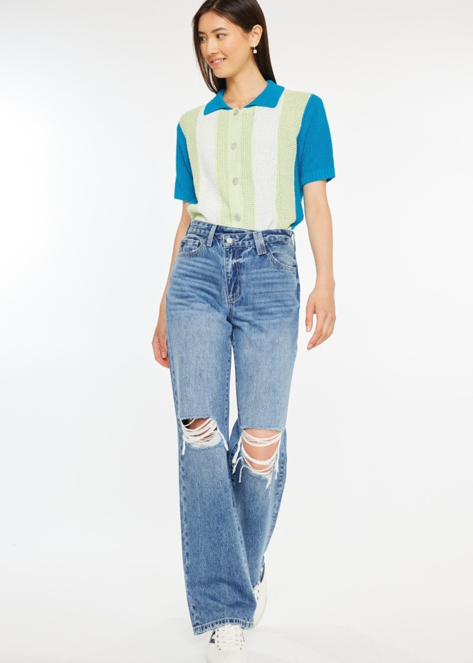 KAN CAN relaxed straight jeans