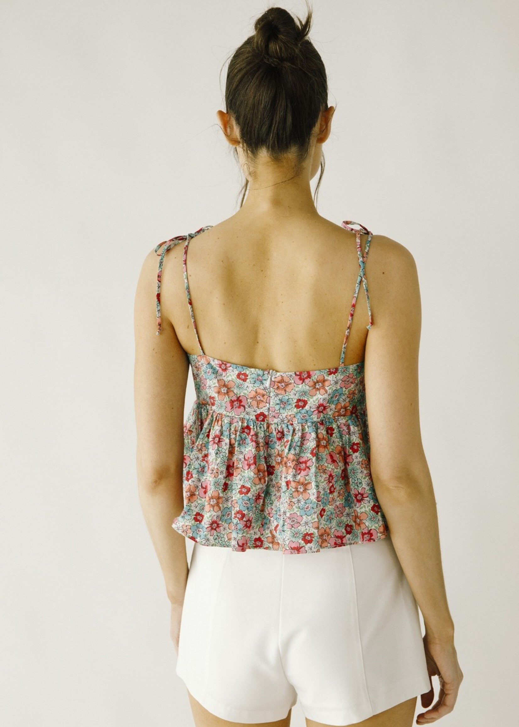 Sage floral top