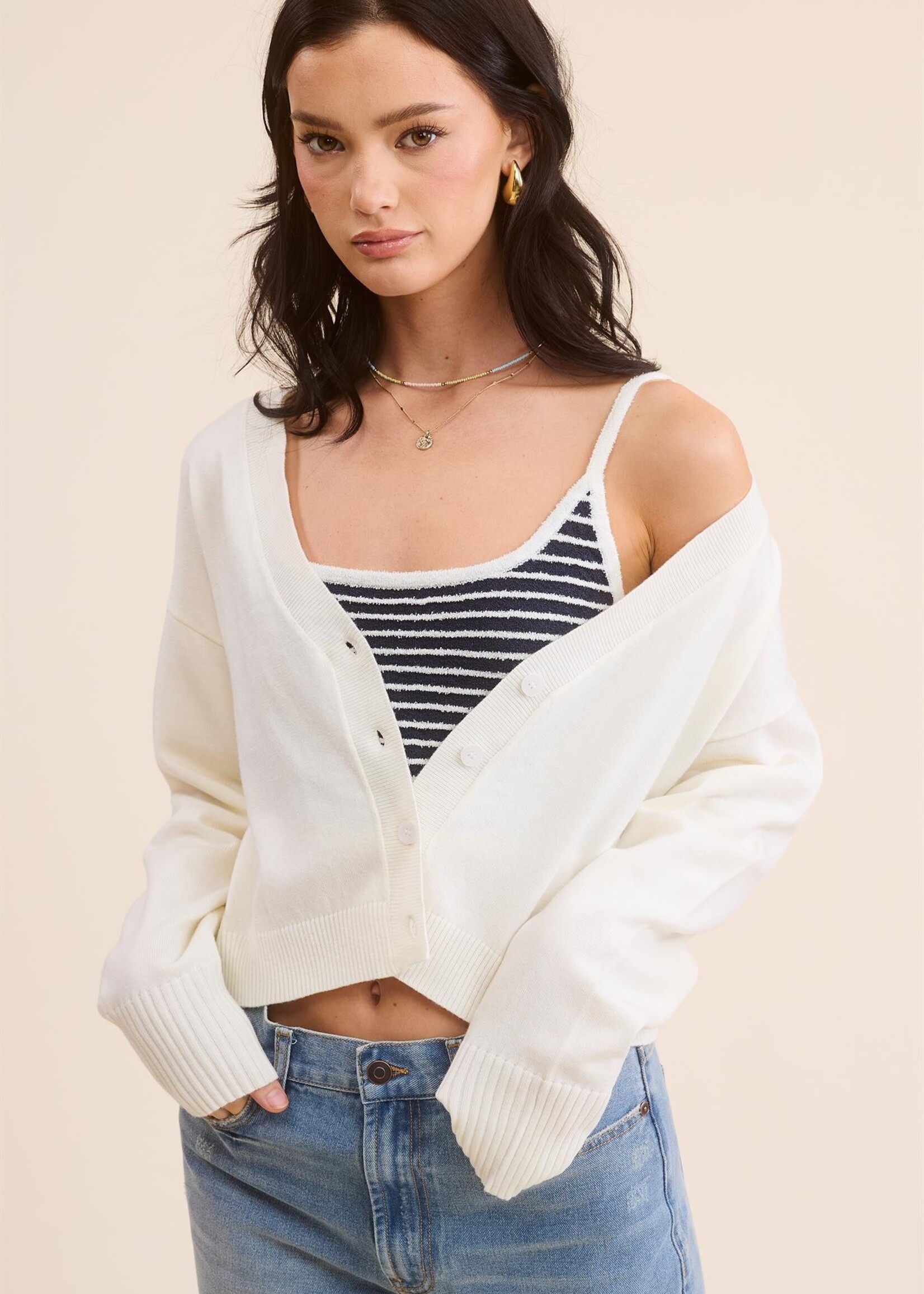 Mel ivory cardigan