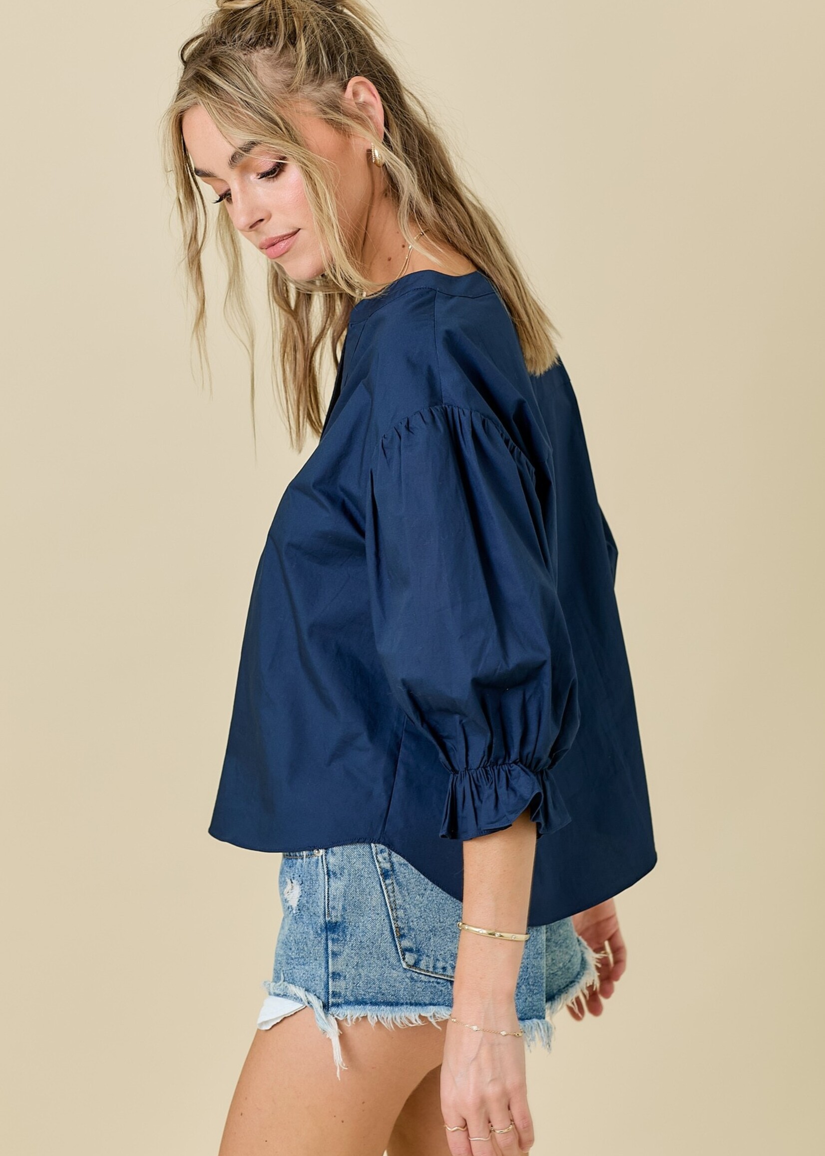 Dina navy top