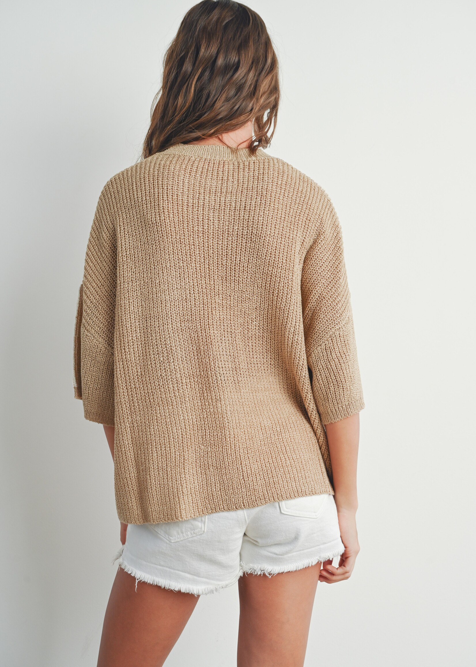 Brielle taupe sweater