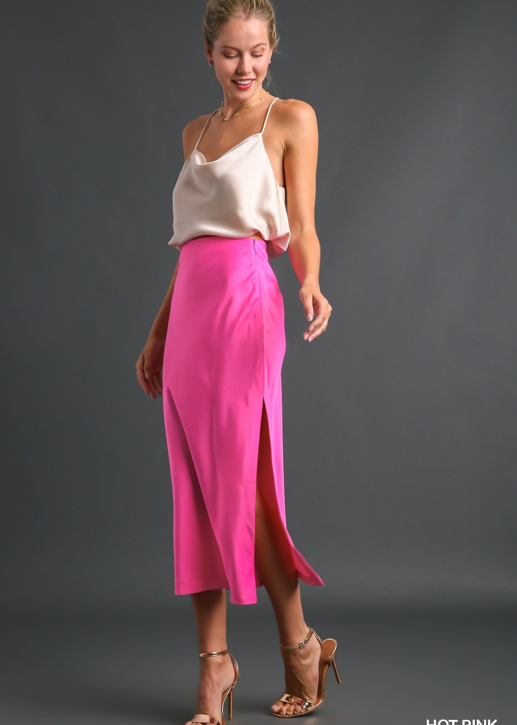 Gabrielle hot pink skirt