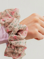 Spring Flowers Jumbo Scrunchie