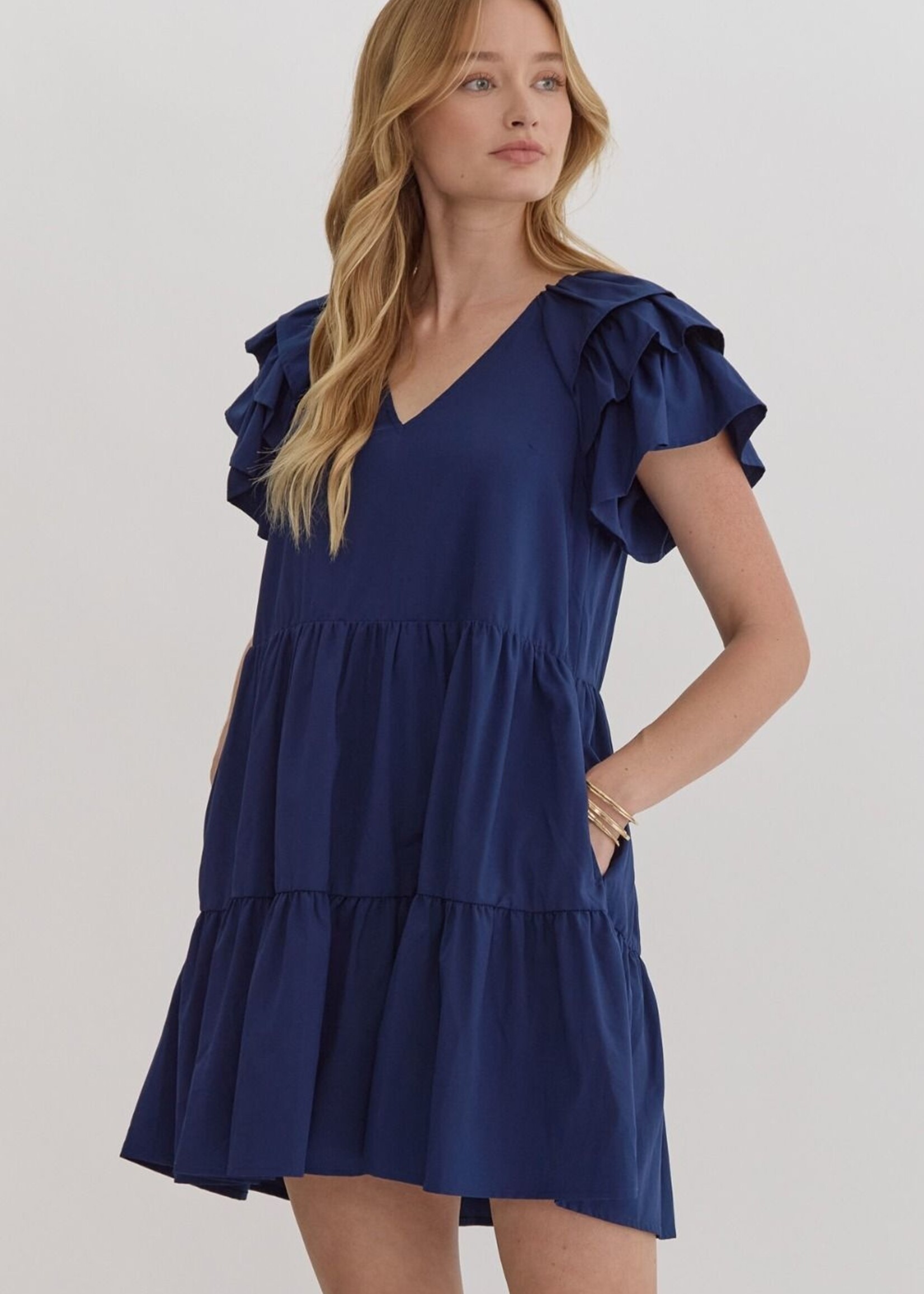 Ella navy dress