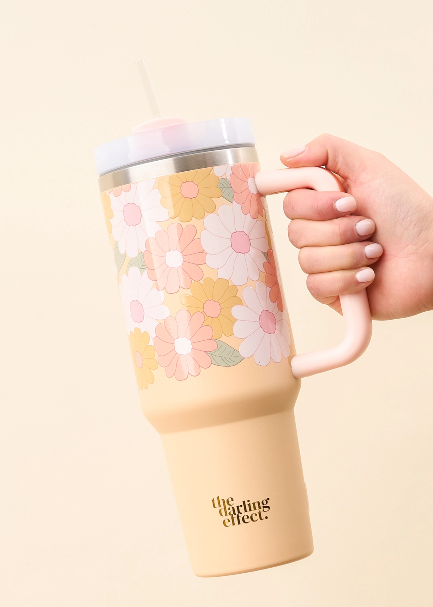 Tumbler-Daisy Craze Peach