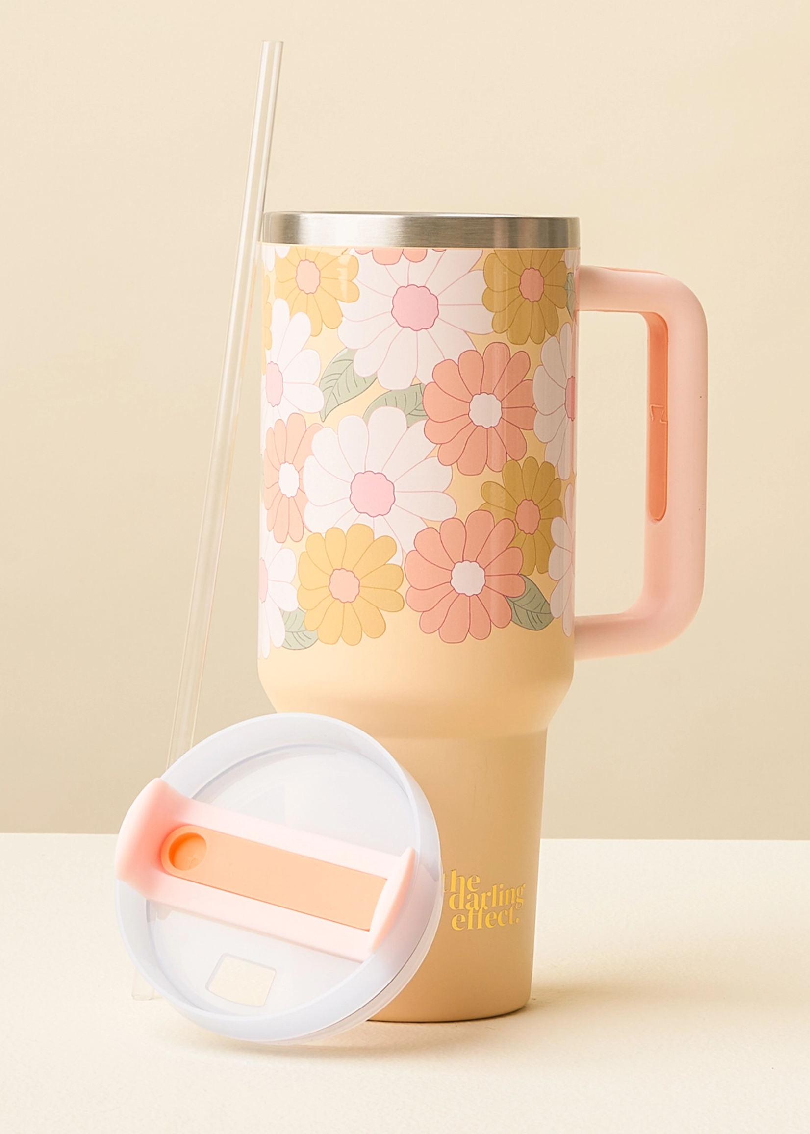 Tumbler-Daisy Craze Peach