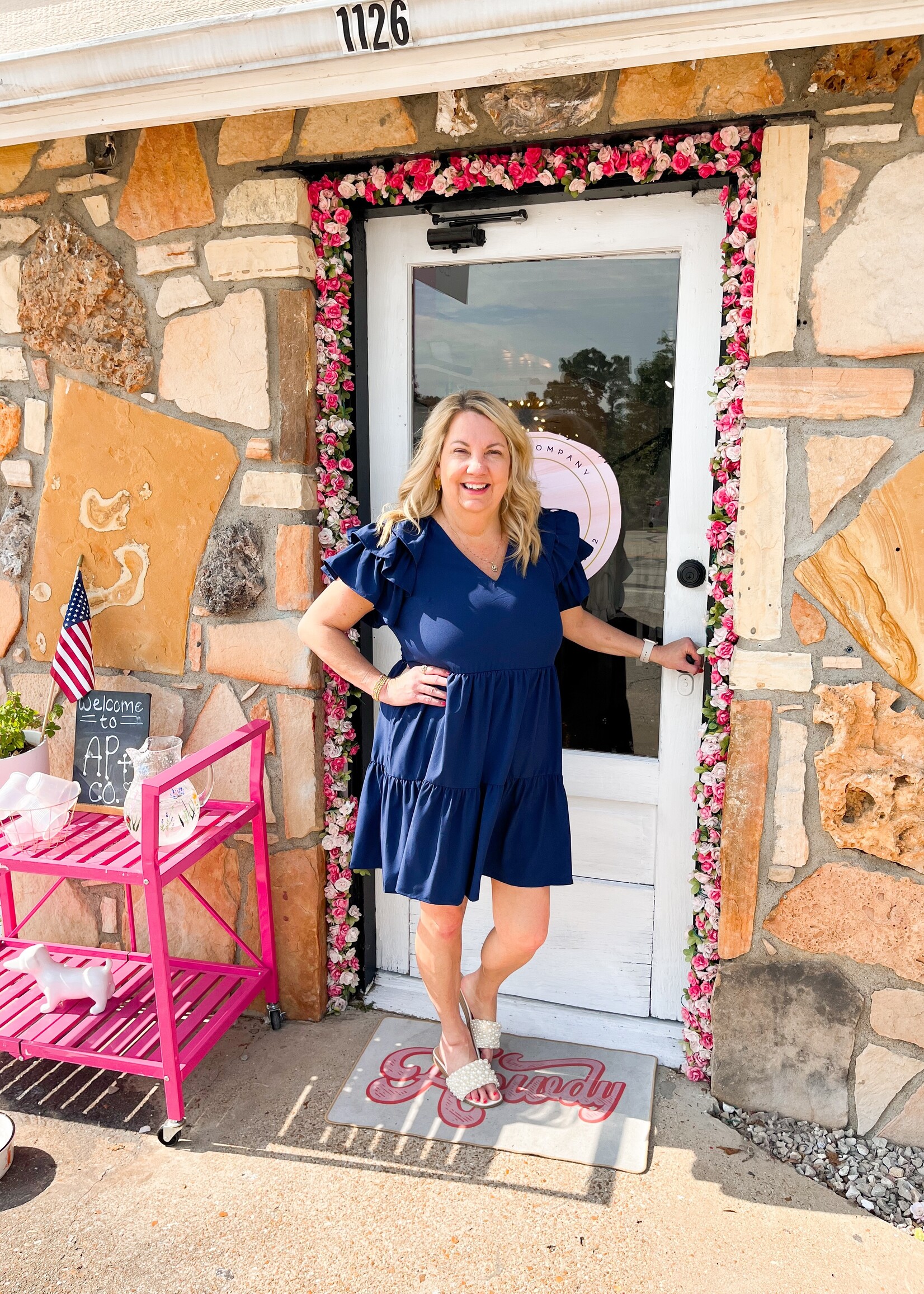 Ella navy dress