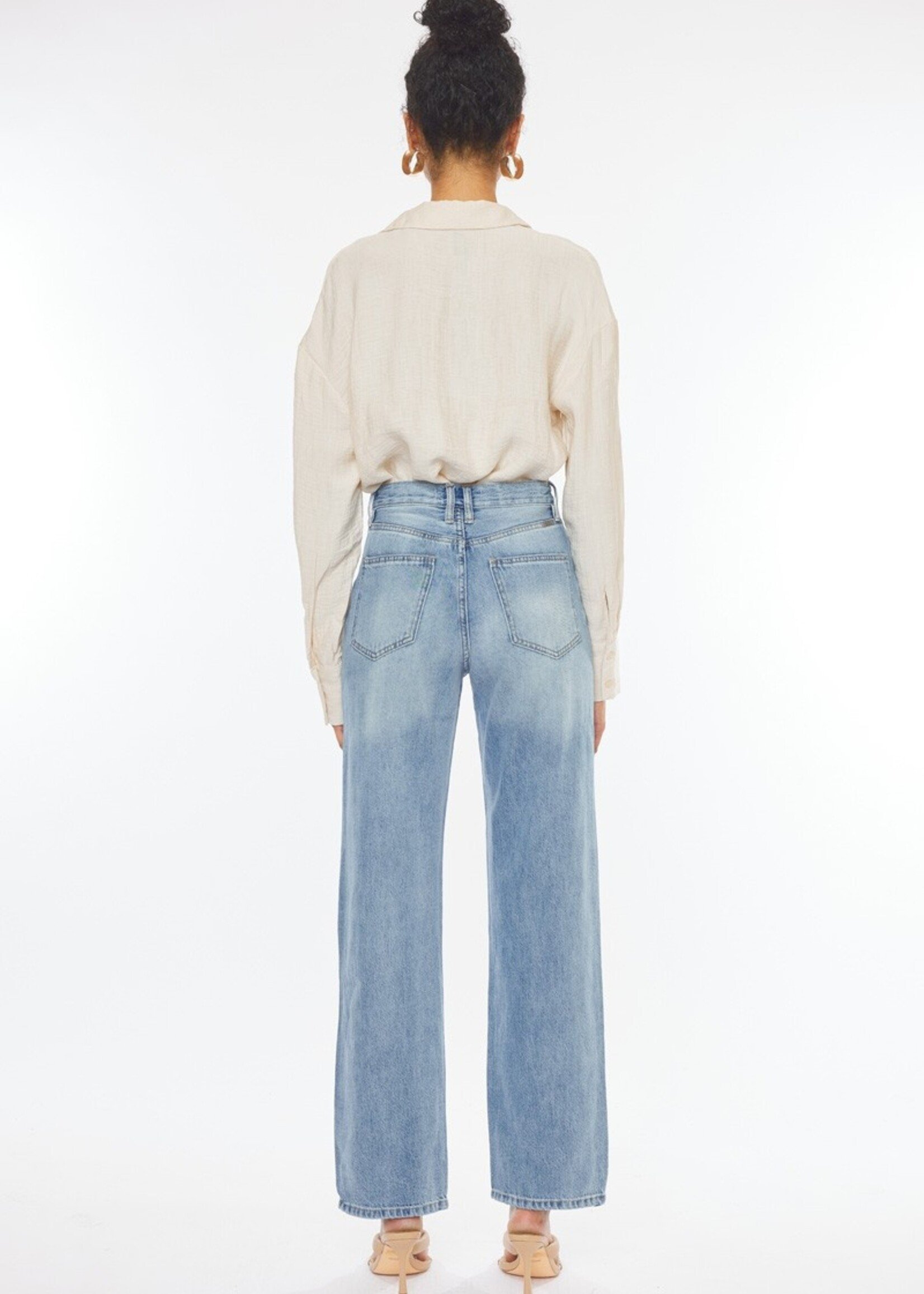 Kancan wide leg straight jeans