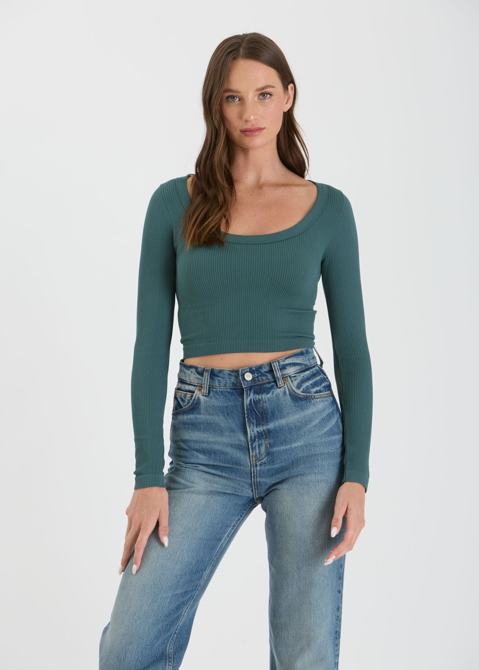 Paris scoop neck top