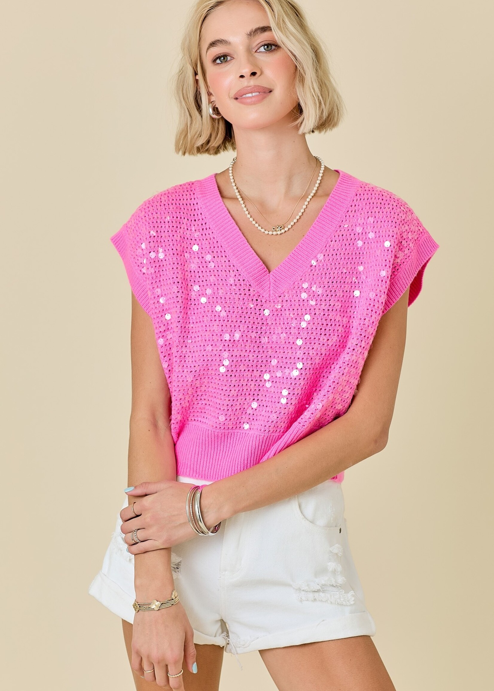 Darla pink sweater