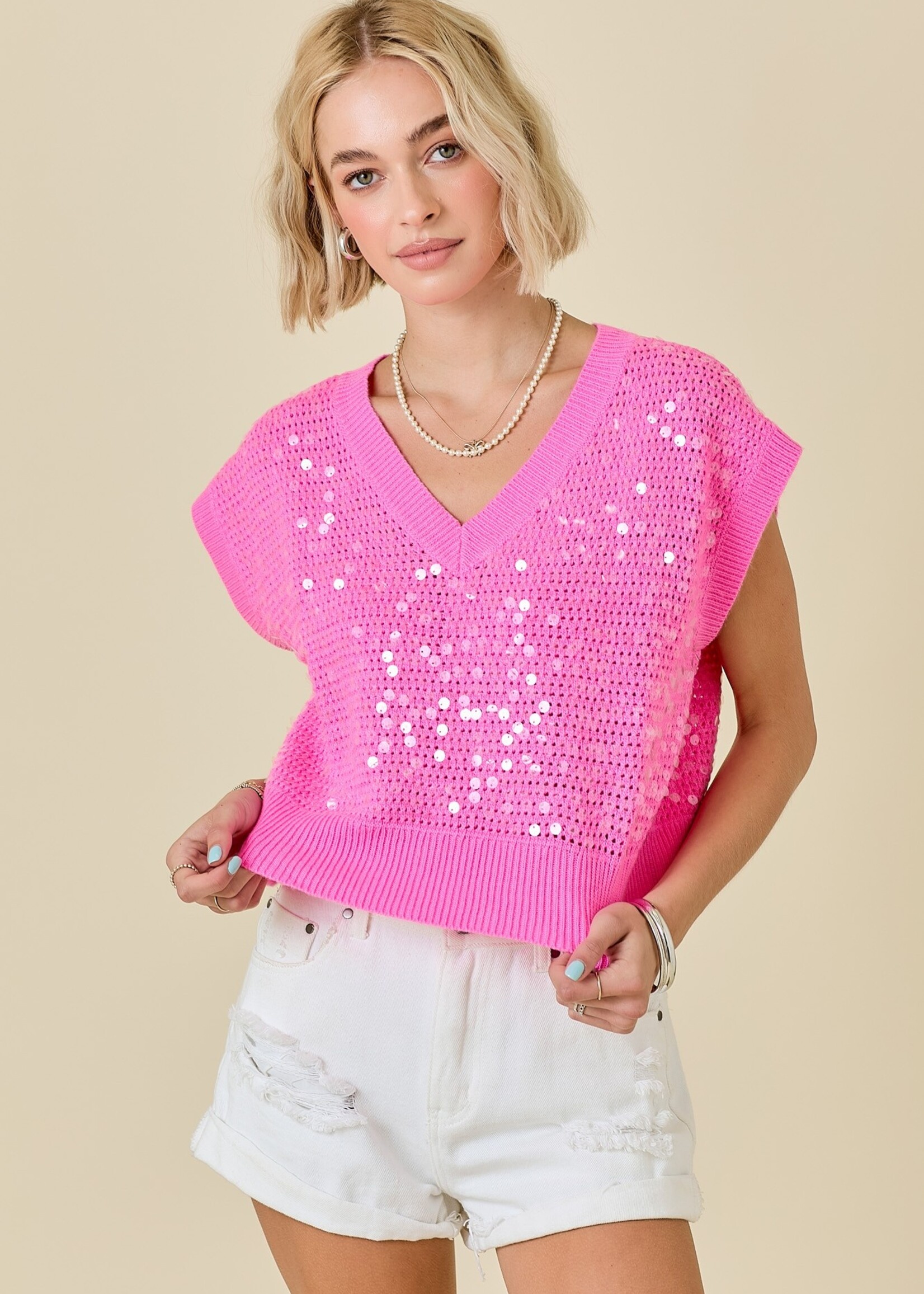 Darla pink sweater