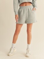 Quilted grey shorts