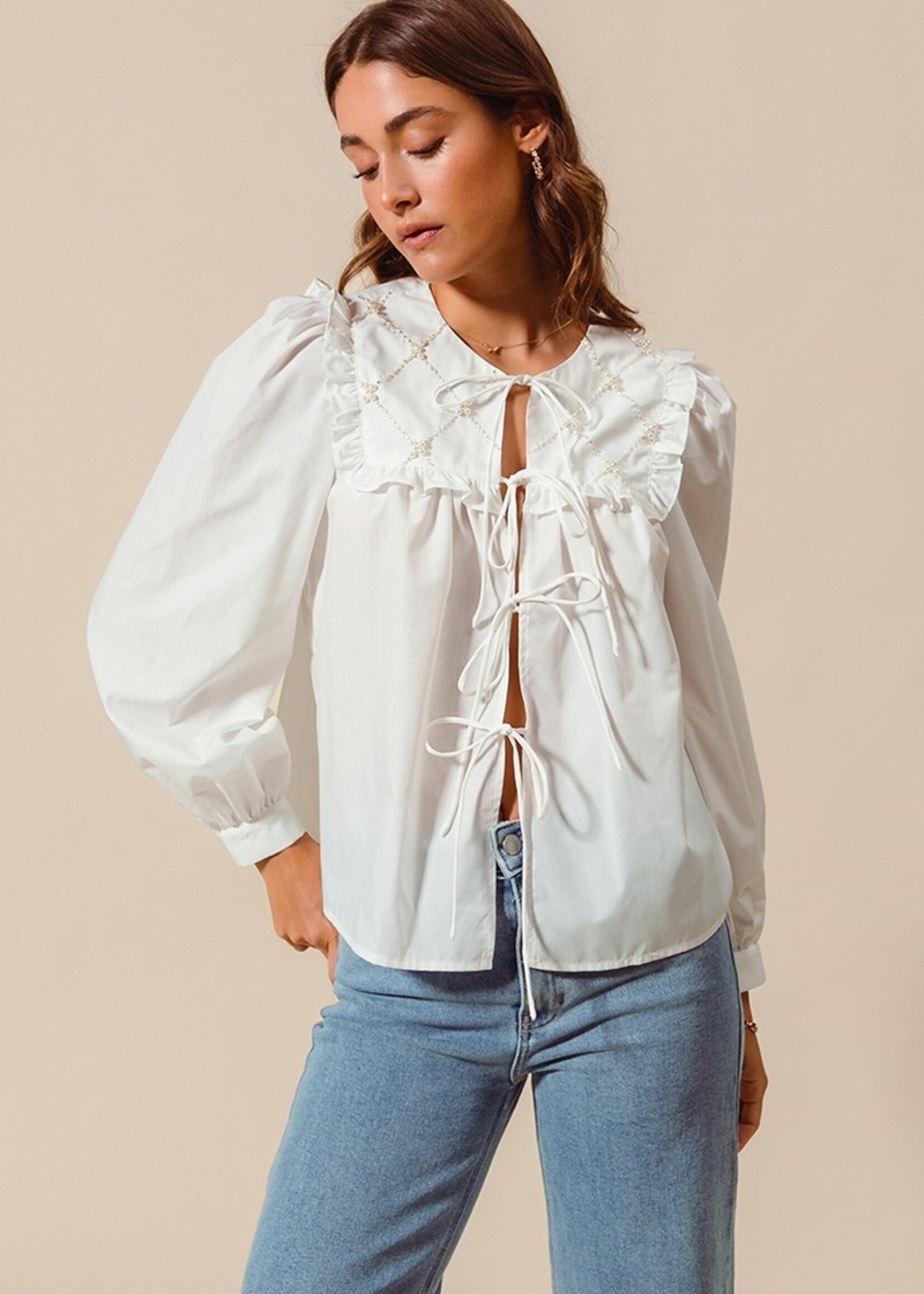 Skylar ruffle blouse