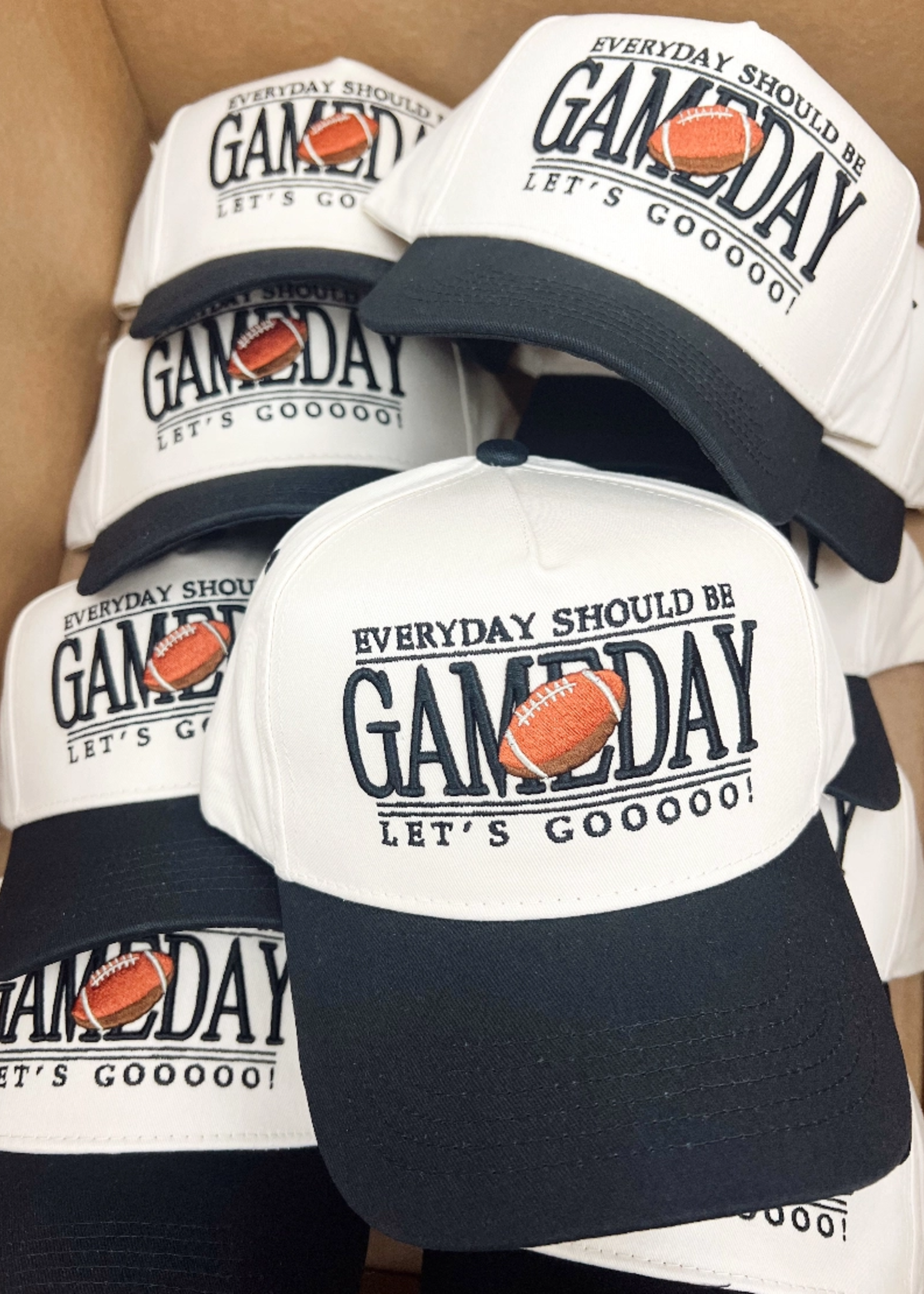 Everyday Should Be Gameday - Black Vintage Trucker Hat