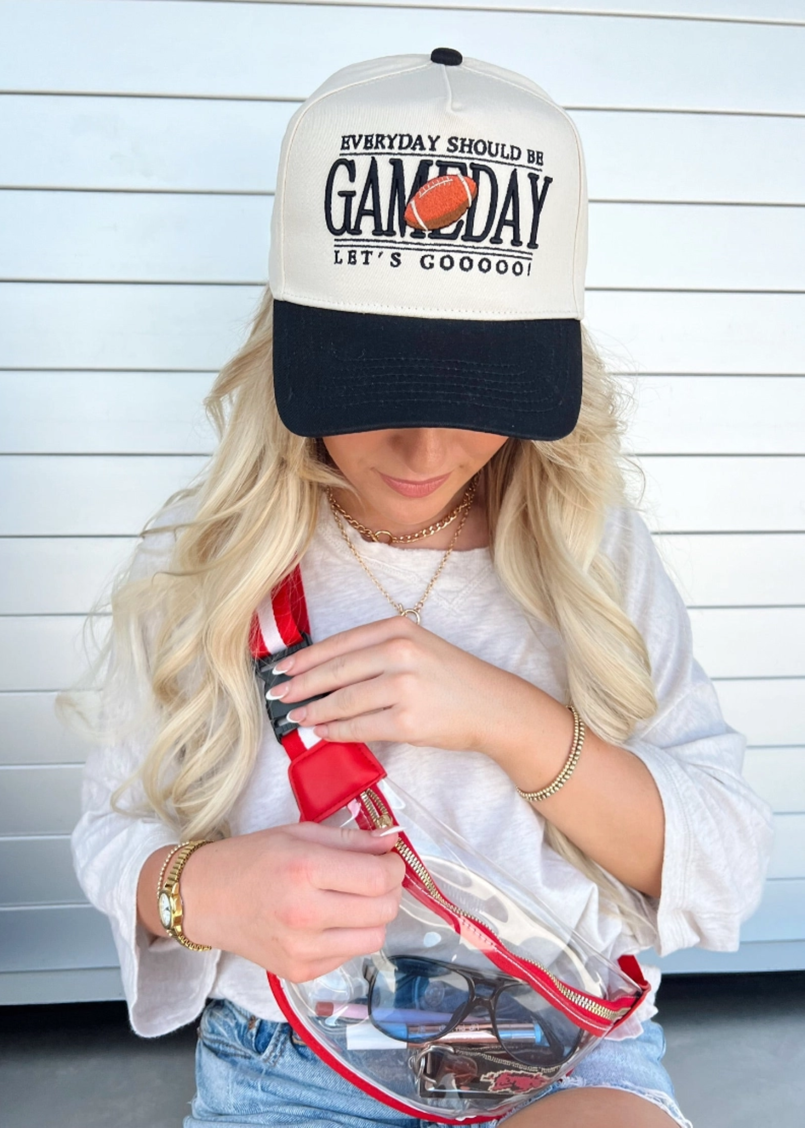 Everyday Should Be Gameday - Black Vintage Trucker Hat