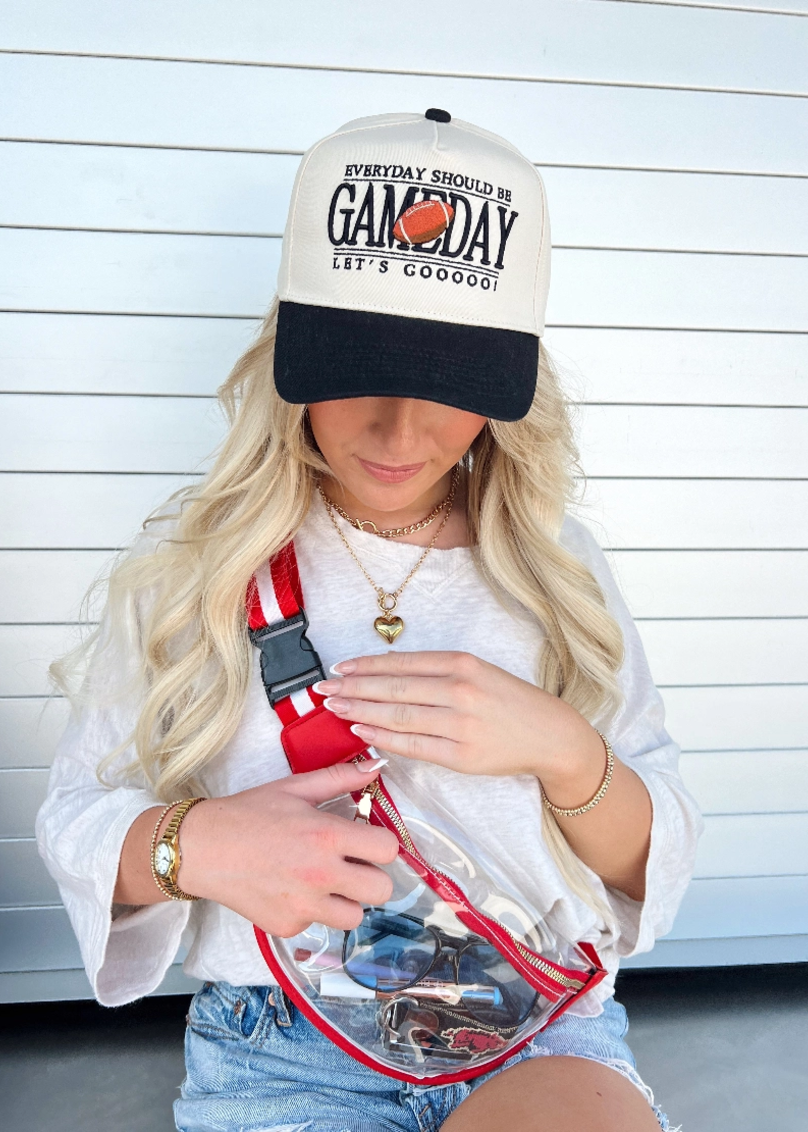 Everyday Should Be Gameday - Black Vintage Trucker Hat