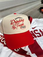 Gameday Drinking Team - Red Vintage Trucker Hat