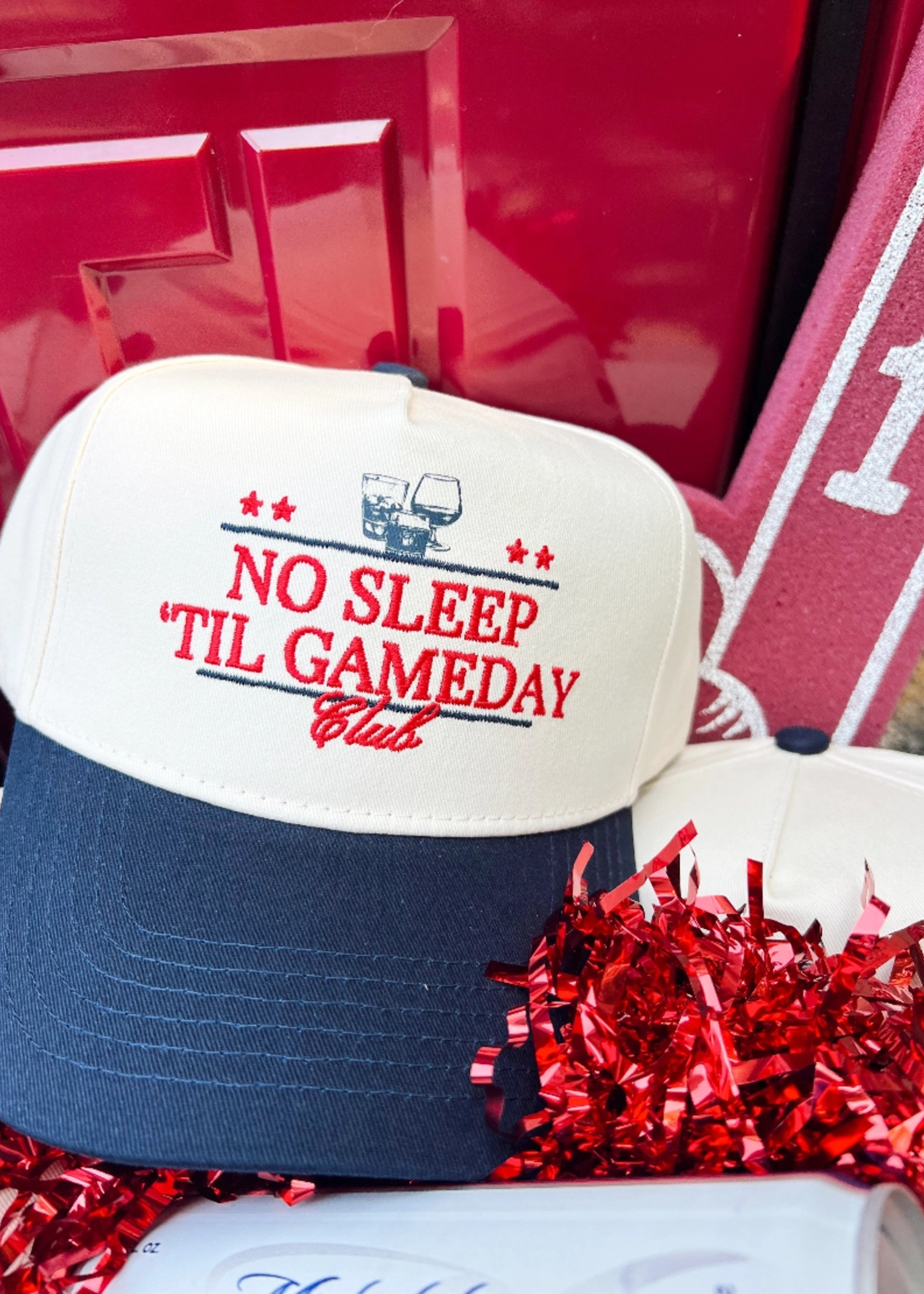 No Sleep Til' Gameday Vintage Trucker Hat