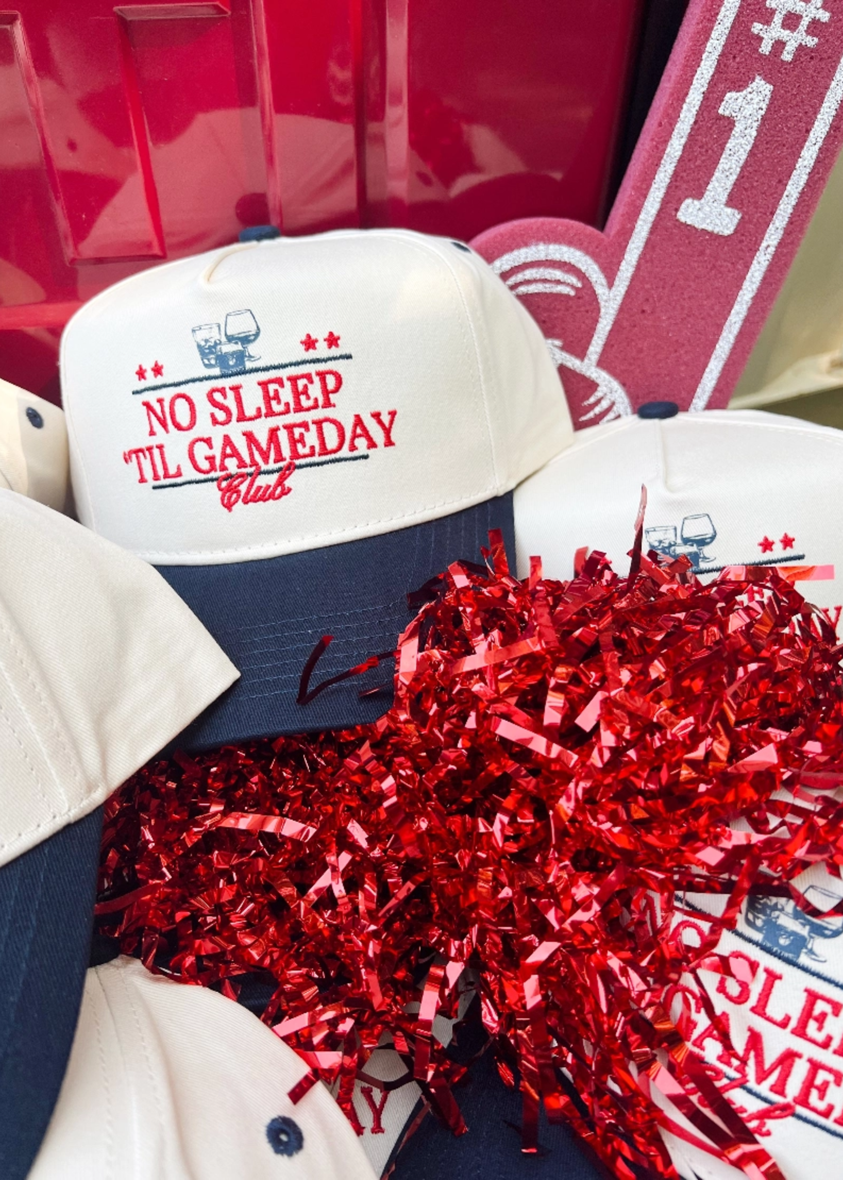 No Sleep Til' Gameday Vintage Trucker Hat