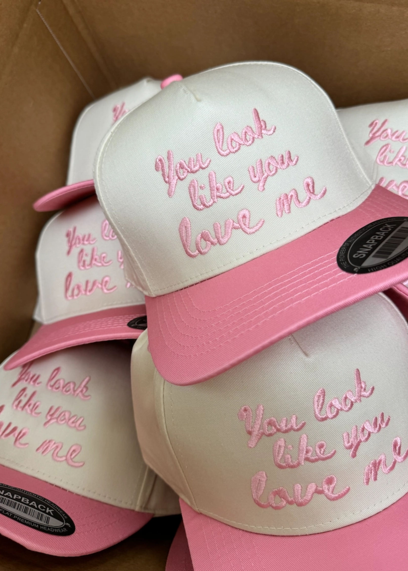 You Look Like You Love Me - Pink Vintage Trucker Hat