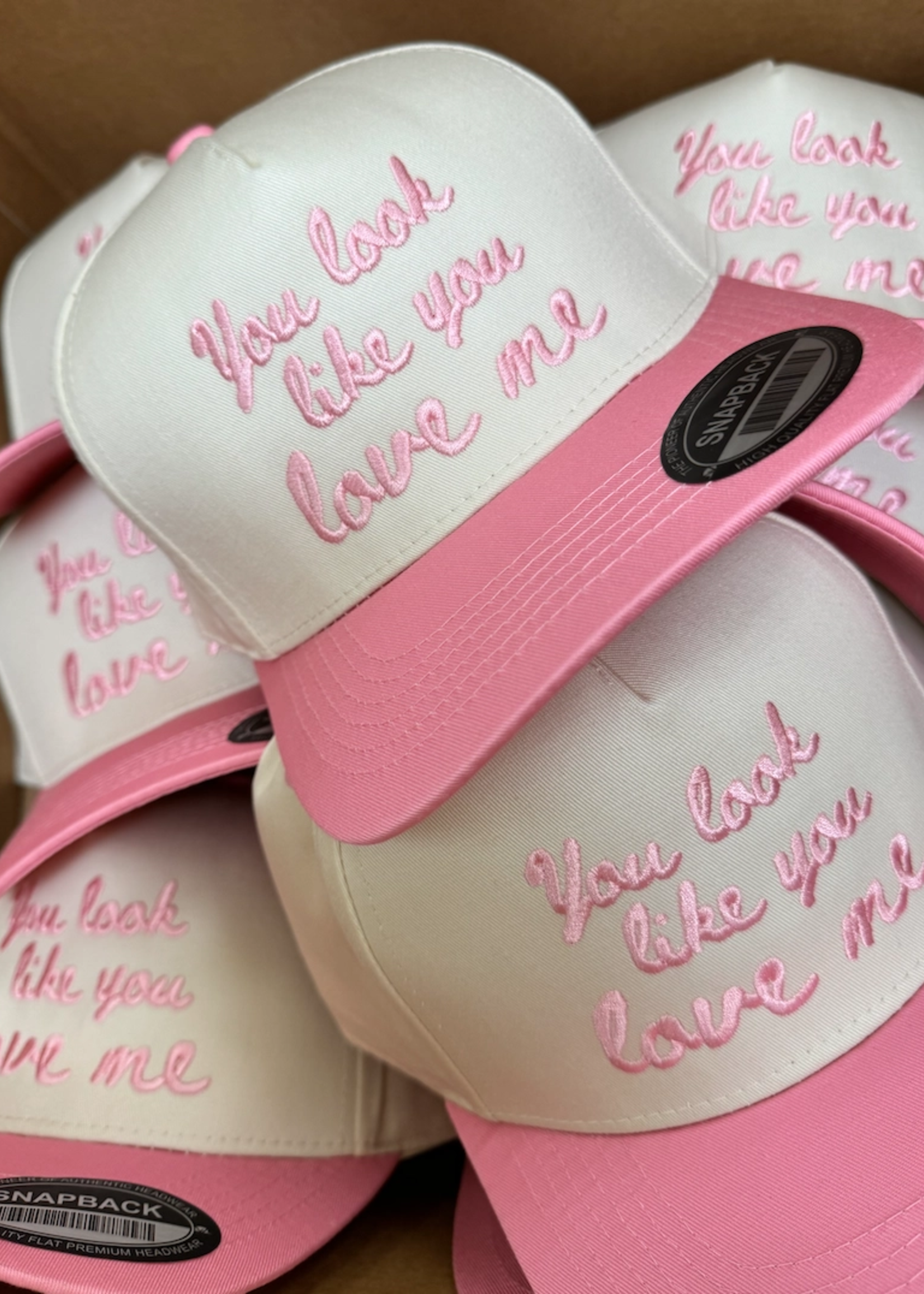 You Look Like You Love Me - Pink Vintage Trucker Hat