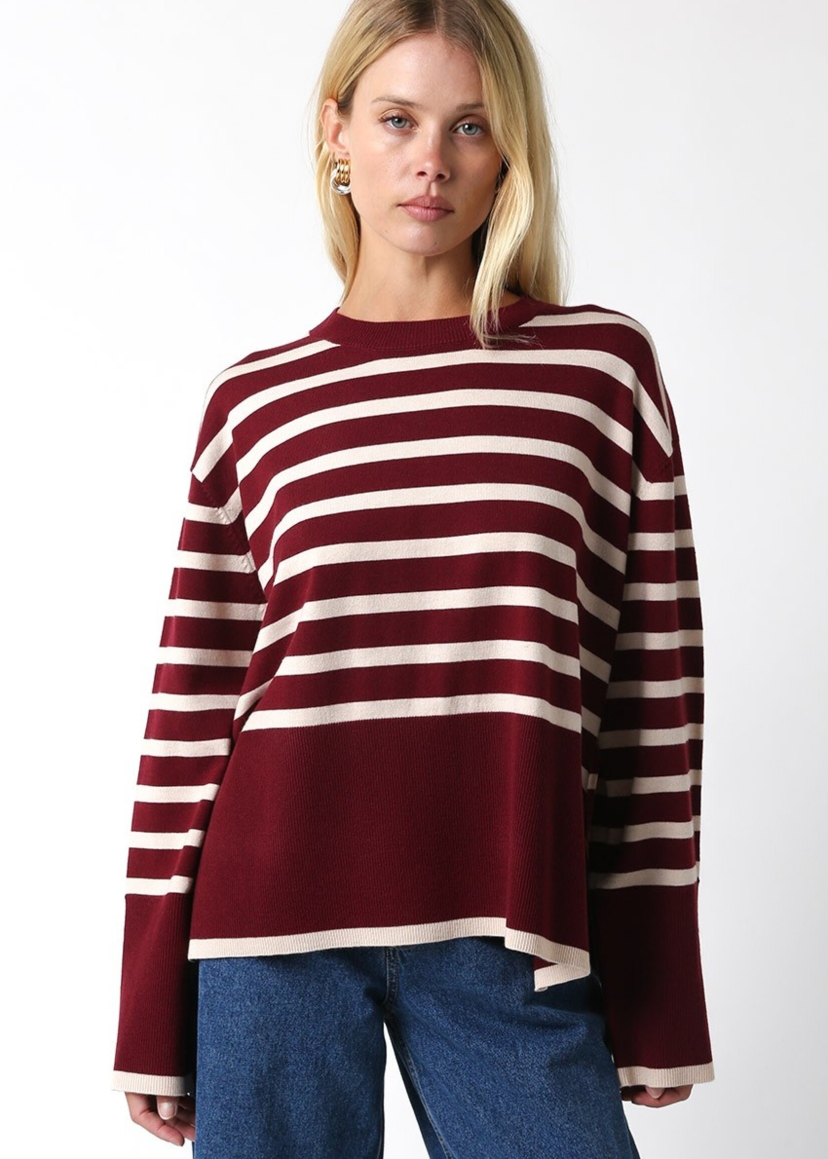 Josie crimson sweater