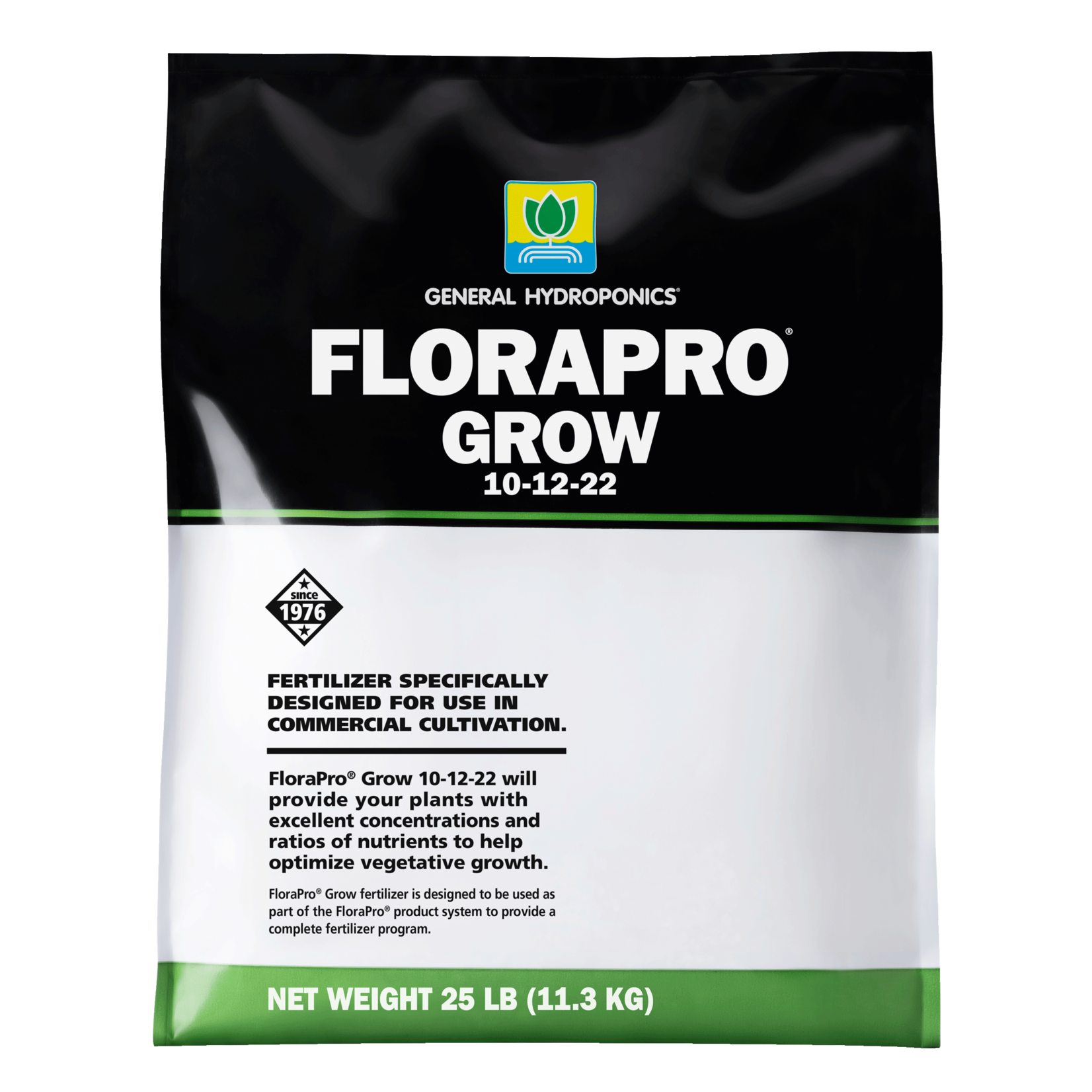 General Hydroponics General Hydroponics FloraPro Grow Soluble 25 lb bag