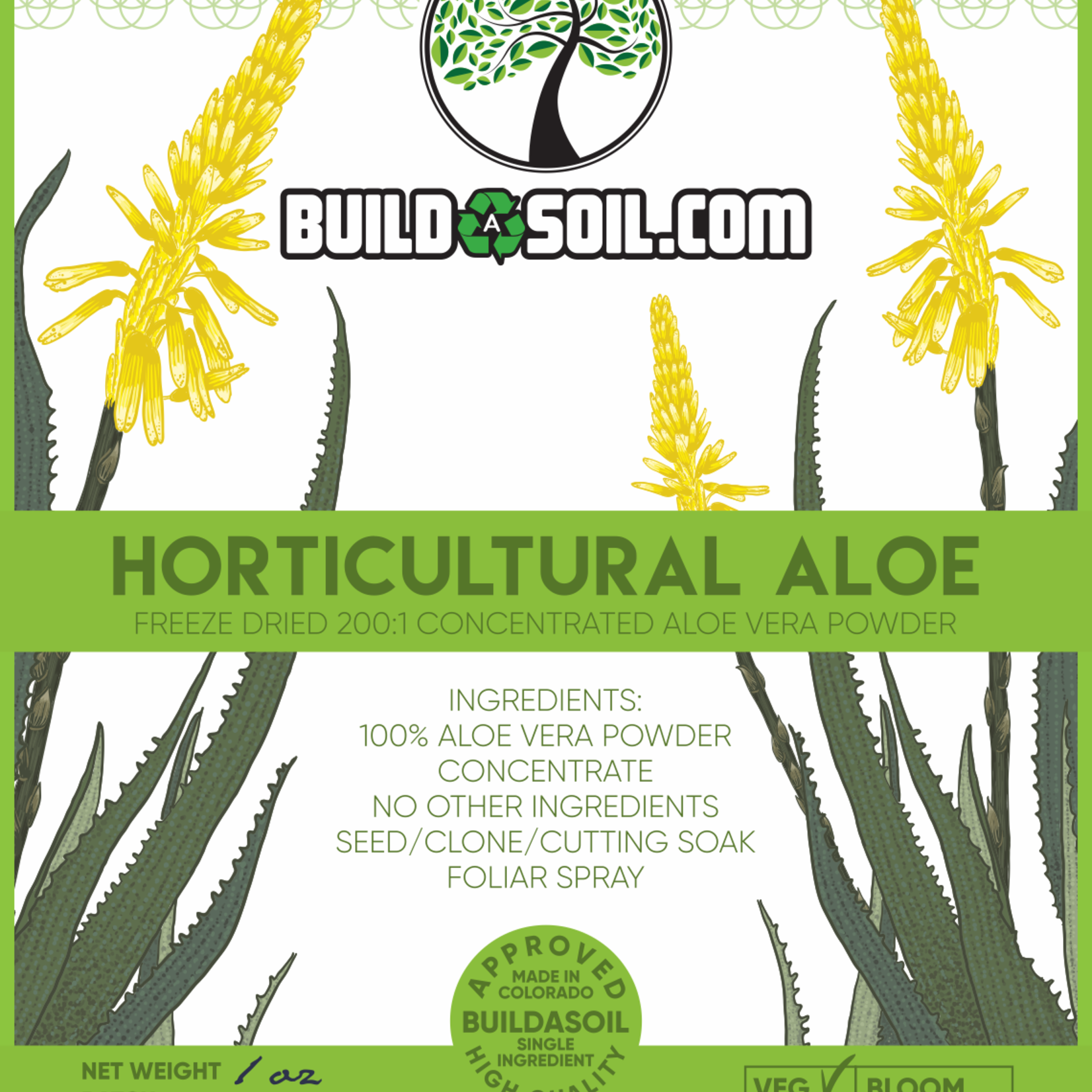 BuildASoil BuildASoil Horticultural Aloe, 1 oz