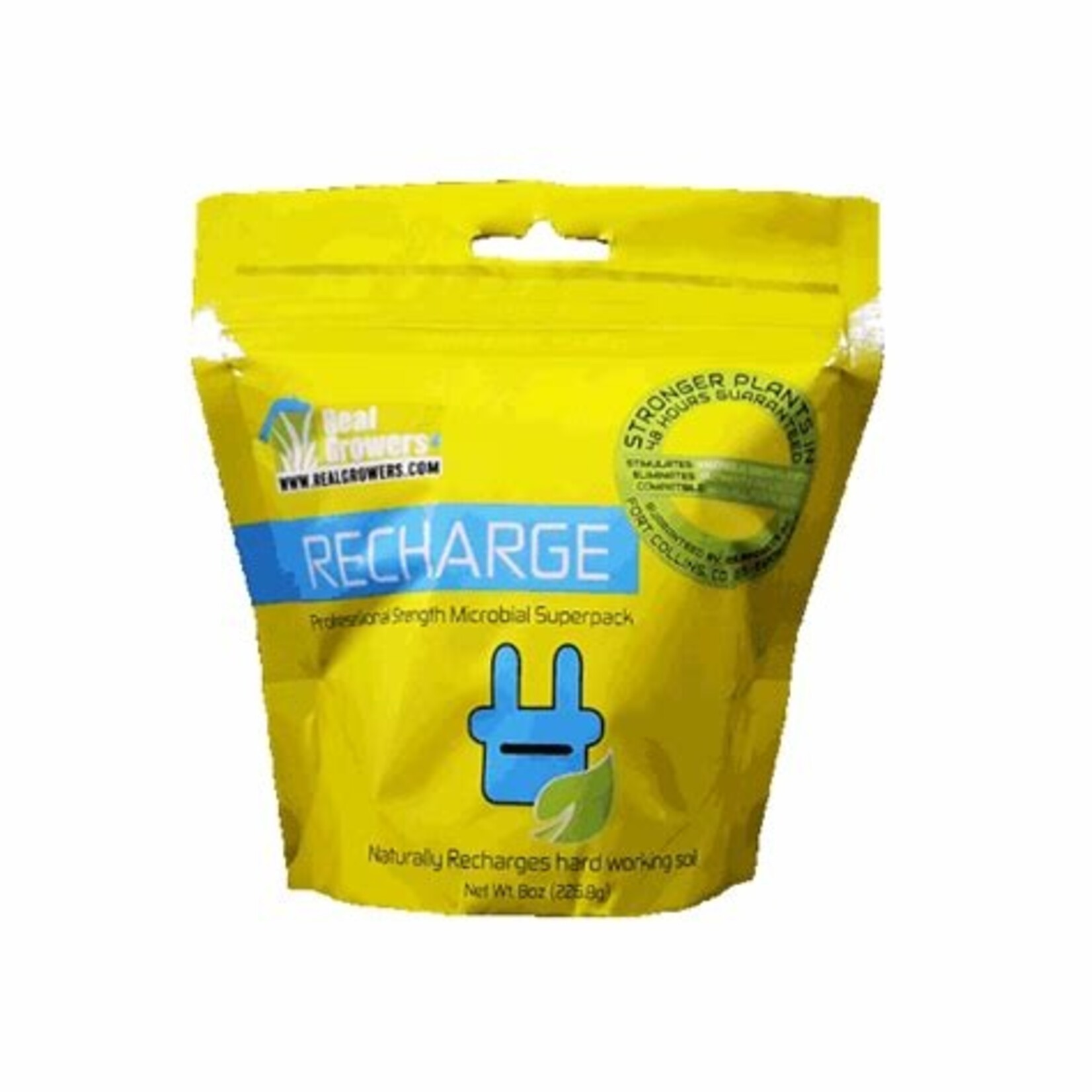 Real Growers Recharge 8 OZ BAG  Natural Soil Conditioner