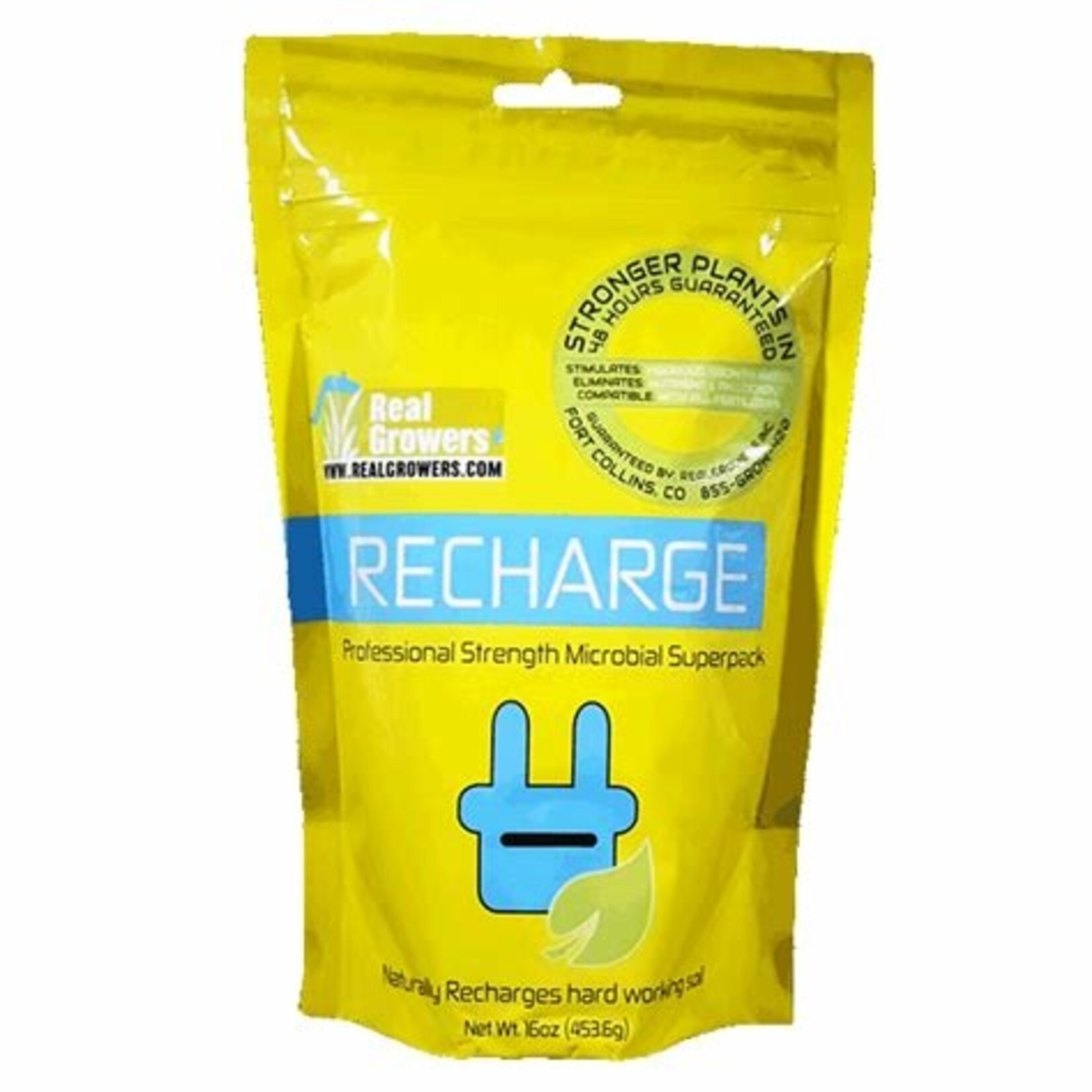 Real Growers Recharge 16 OZ BAG  Natural Soil Conditioner