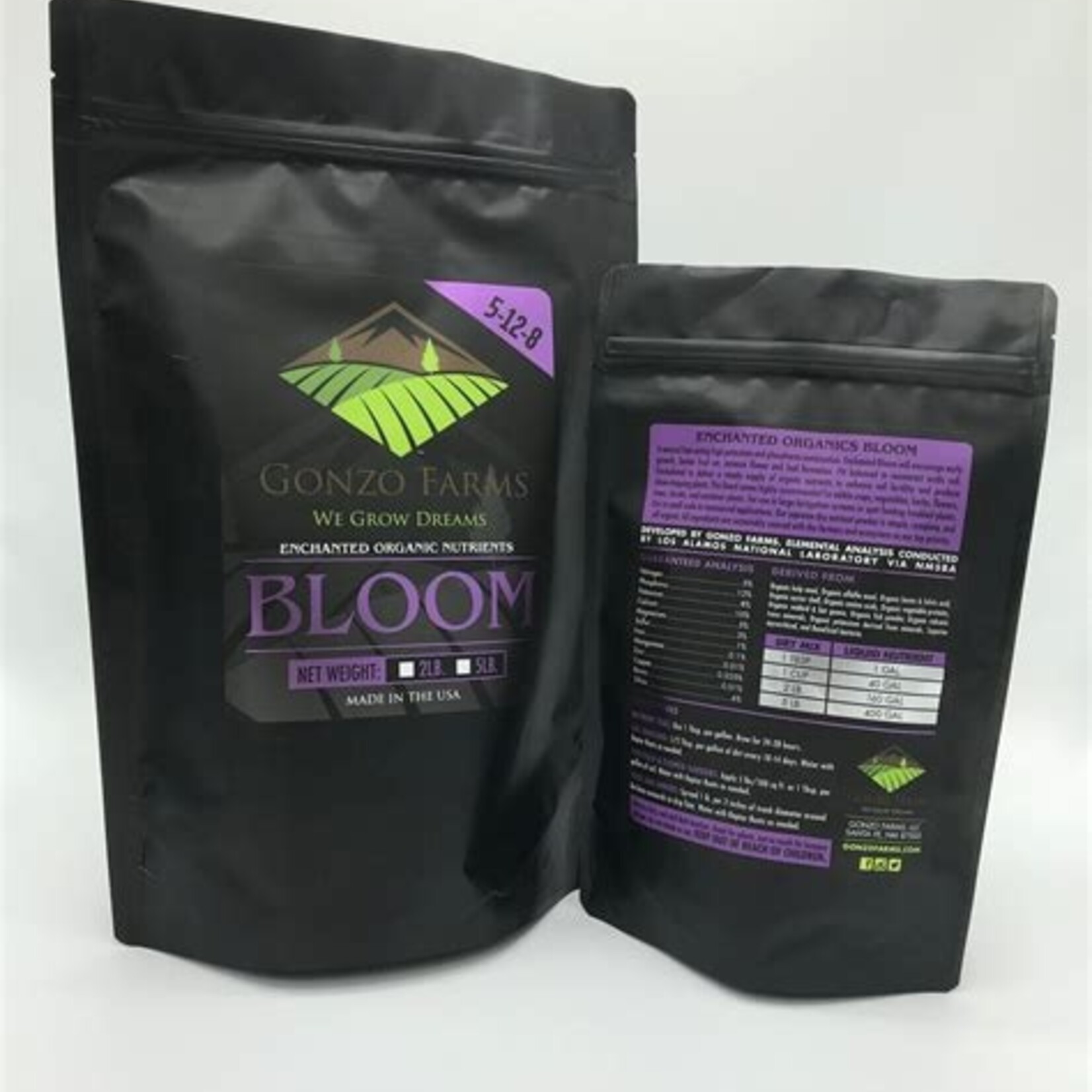 Gonzo Farms Gonzo Farms Enchanted Organics Bloom 5-12-8, 10 lb