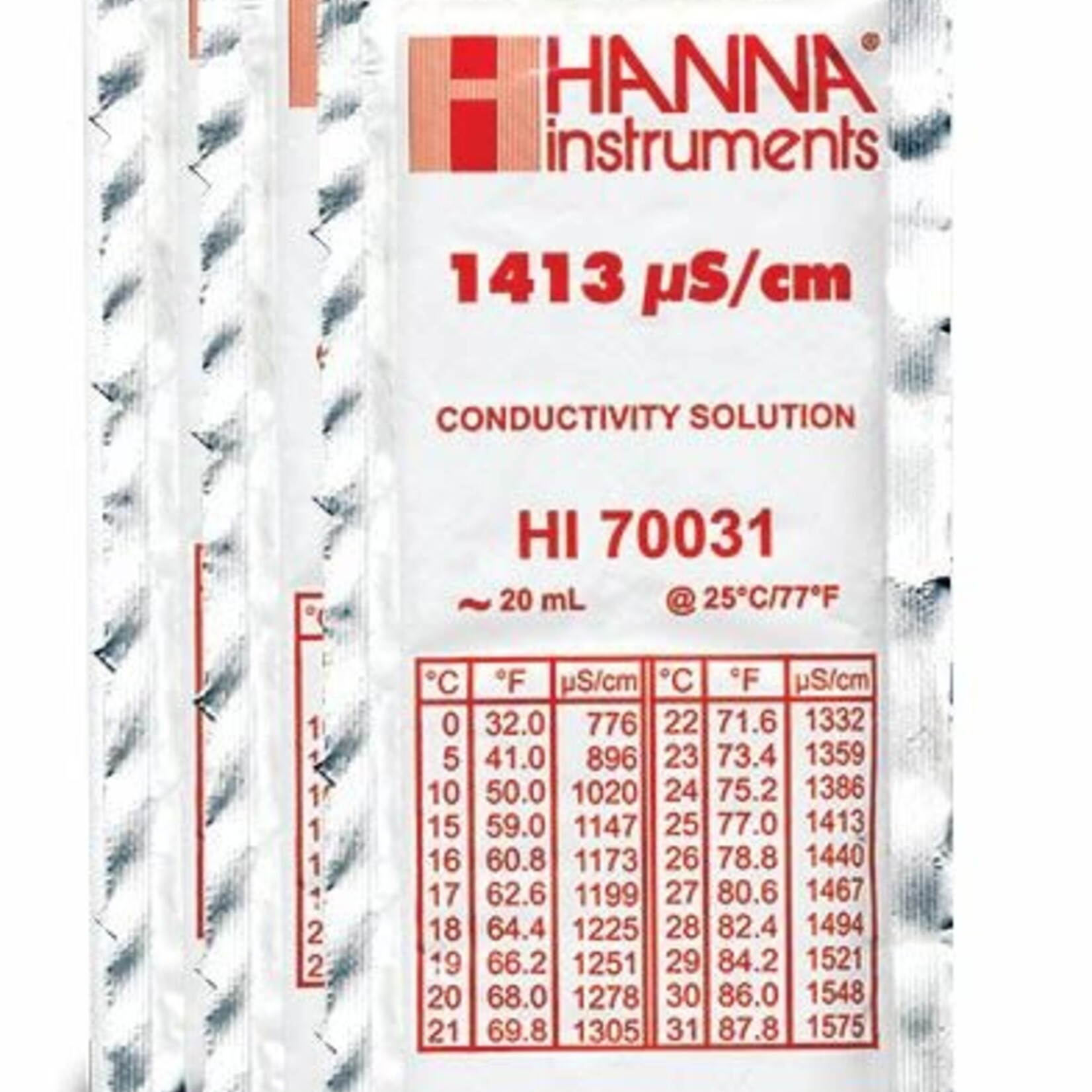 Hanna Instruments 1413 S/cm (EC) Calibration Solution,  20mL
