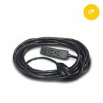 Hydrofarm Extension Cord, 240v 25 ft, 3 Outlets