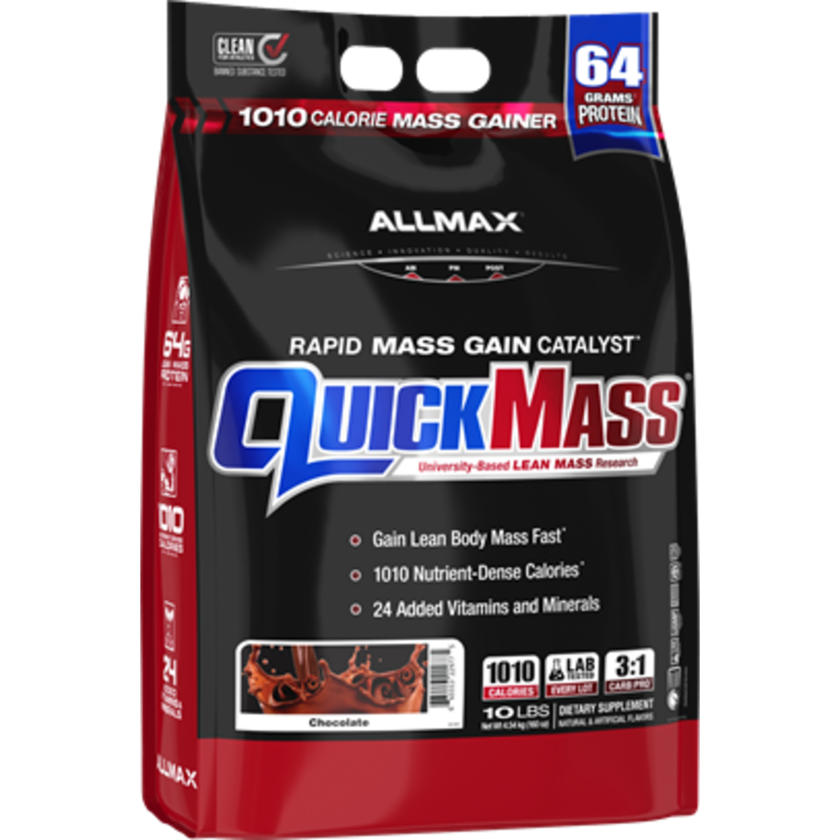 Allmax Nutrition Quickmass Chocolate 10lb