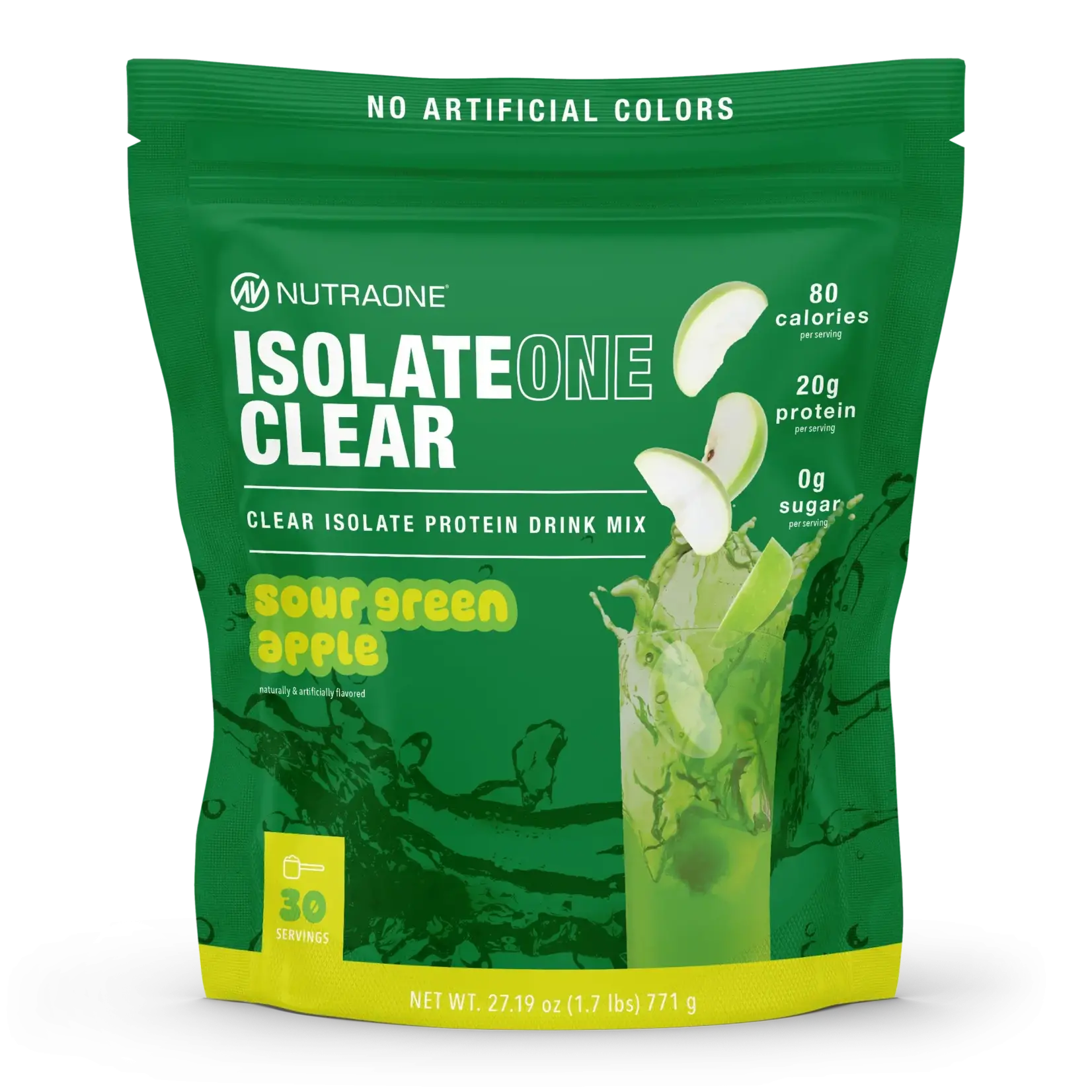 Defyned Brands IsolateOne Clear Sour Green Apple
