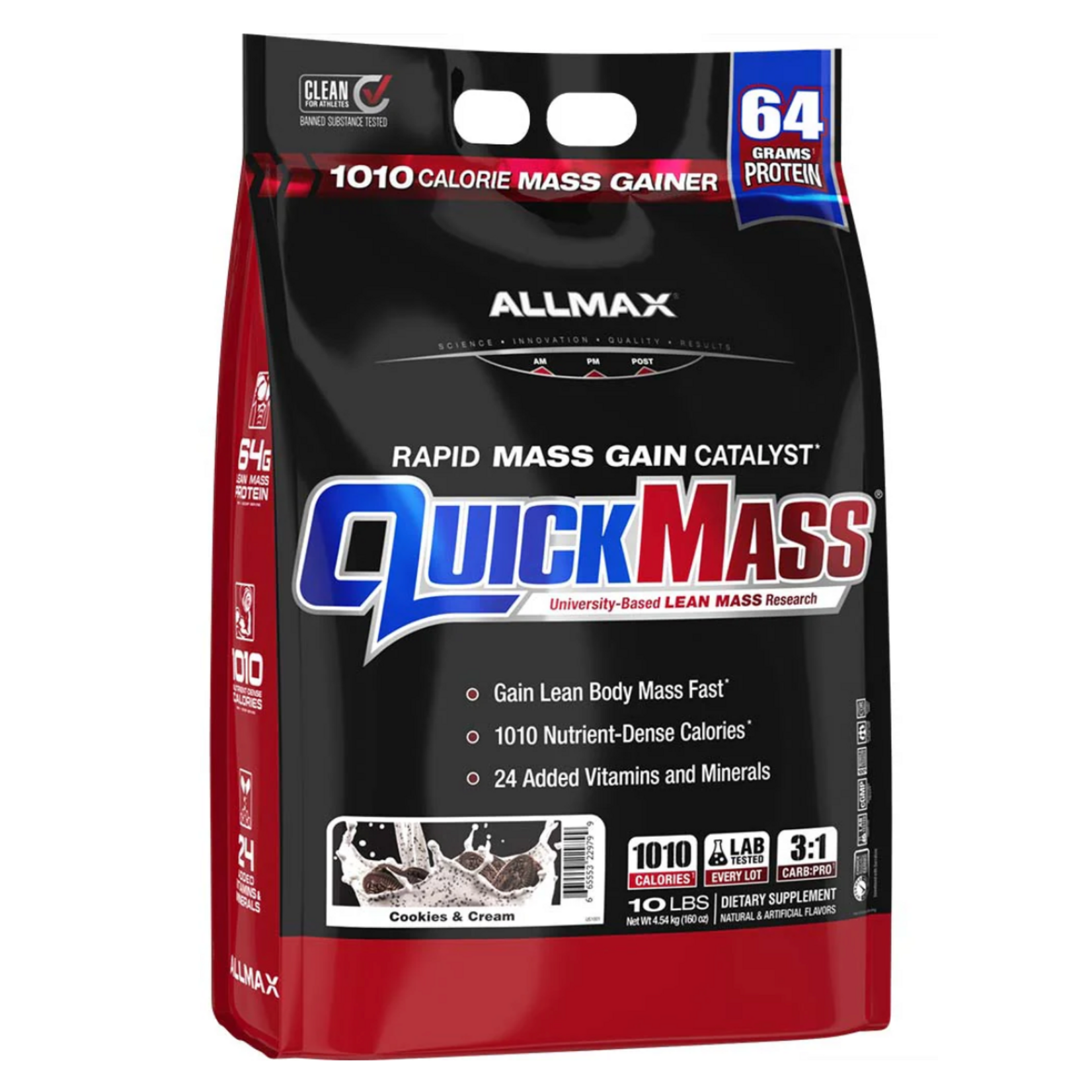 Allmax Nutrition Quickmass Cookies & Cream 10lb