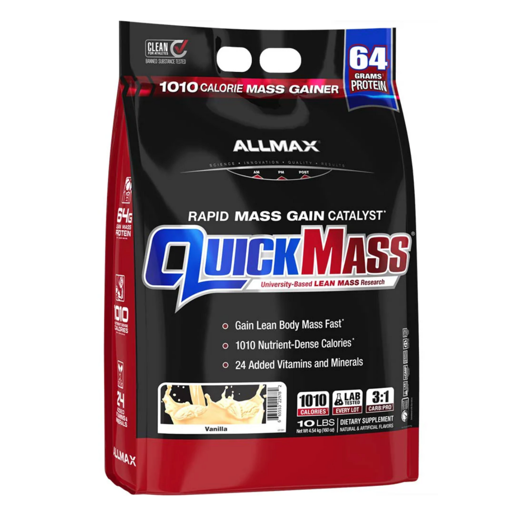 Allmax Nutrition Quickmass Vanilla 10lb