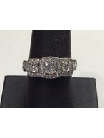 R0129CLP07 Lafonn Ring Sterling Silver Simulated Diamonds