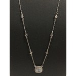 N0015CLP18 Lafonn Necklace Sterling Silver Simulated Diamonds