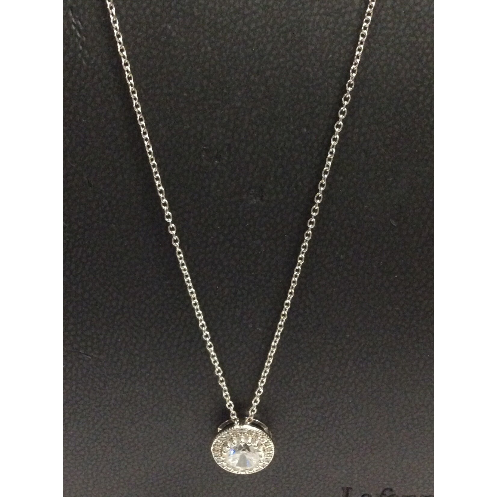 N0058CLP18 Lafonn Necklace Sterling Silver Simulated Diamonds