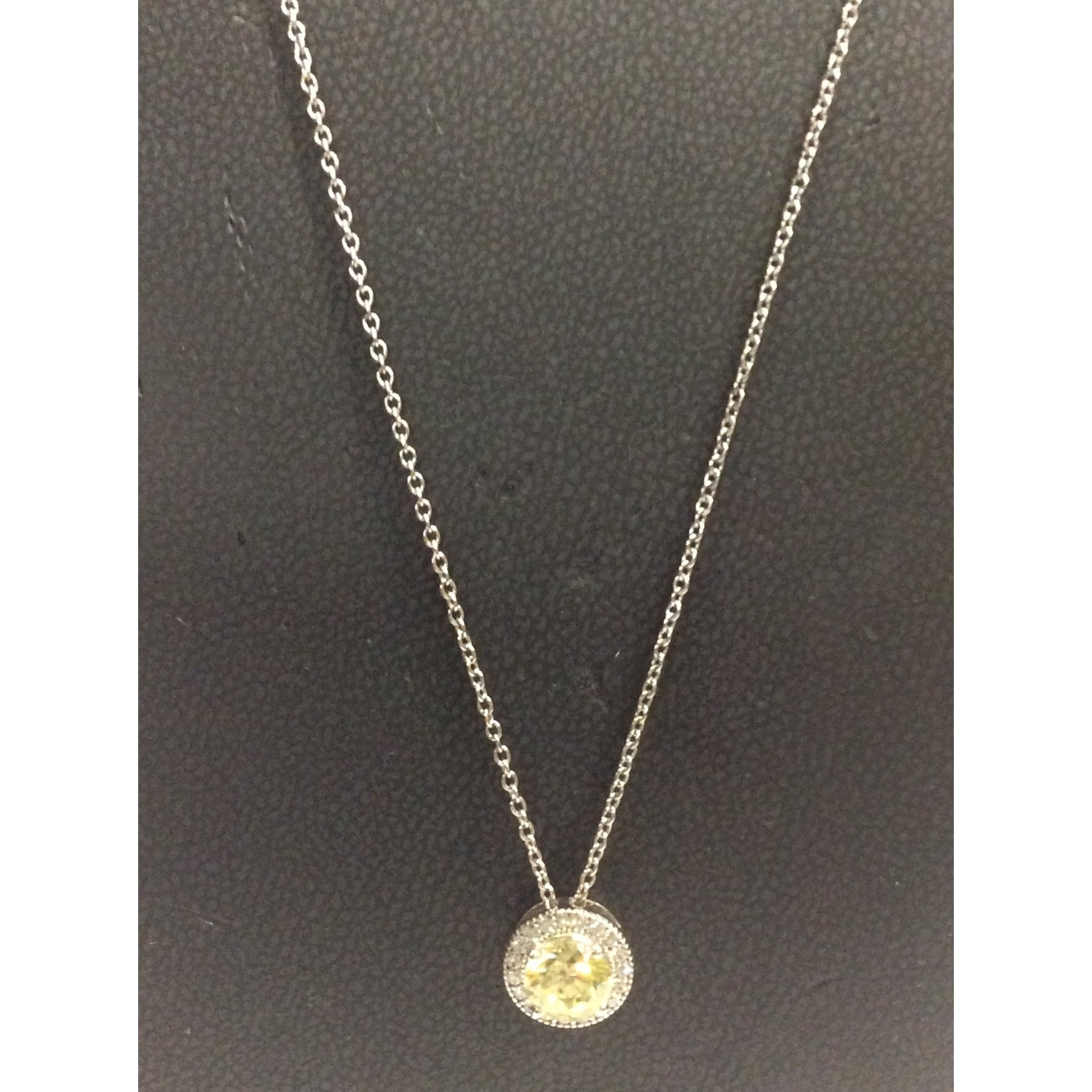 P0017CAP18 Lafonn Necklace Sterling Silver Simulated Diamonds