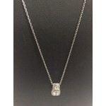 P0051CAP18 Lafonn Necklace Sterling Silver Simulated Diamonds